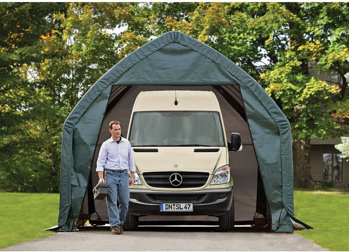 ShelterLogic® Gereedschapsschuur Folietent SL62706 - 610x390x370 cm ShelterLogic® Gereedschapsschuur Folietent SL62706 - 610x390x370 cm