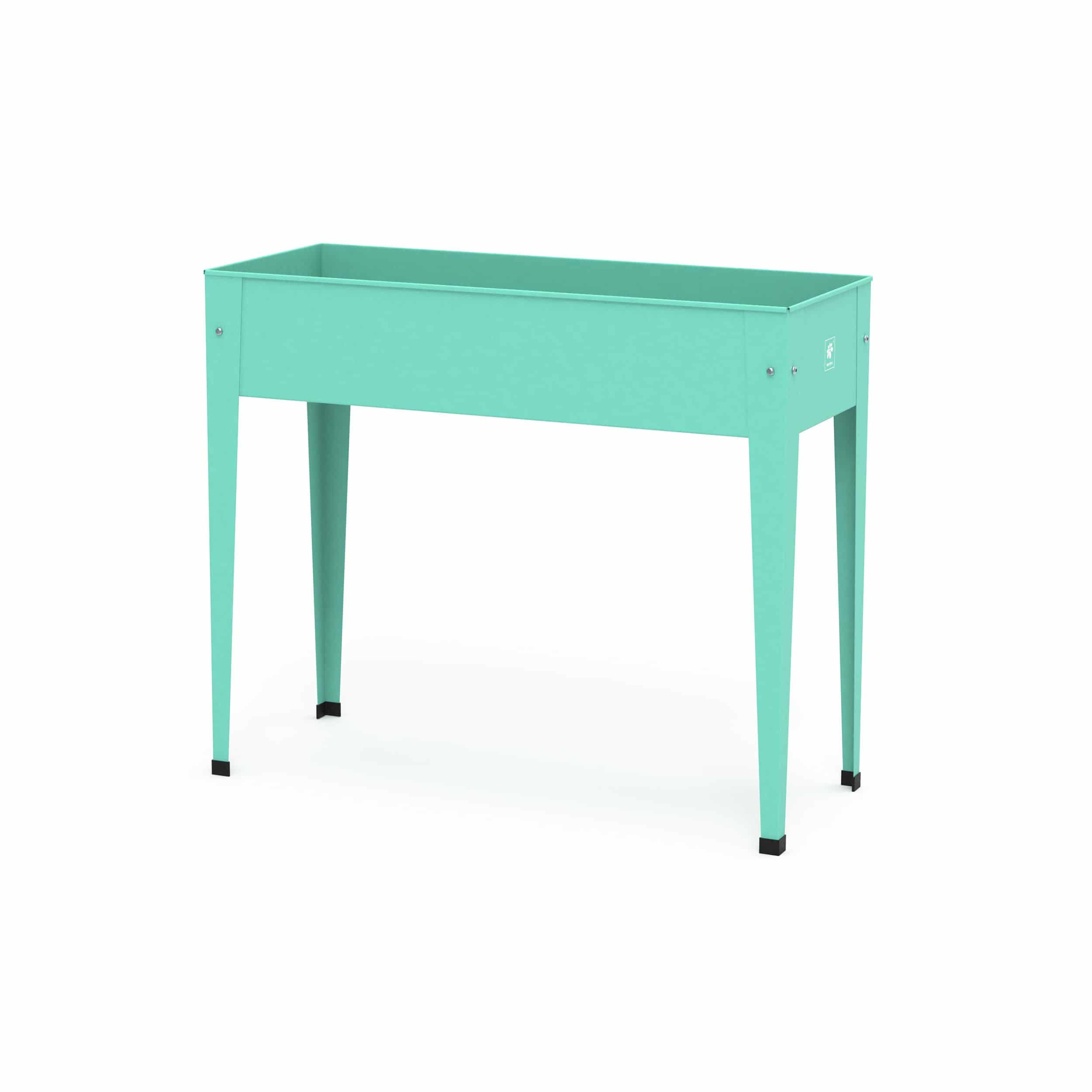 Herstera Garden Urban Hoge Plantenbak Staal - 100x40x84cm - Mintgroen