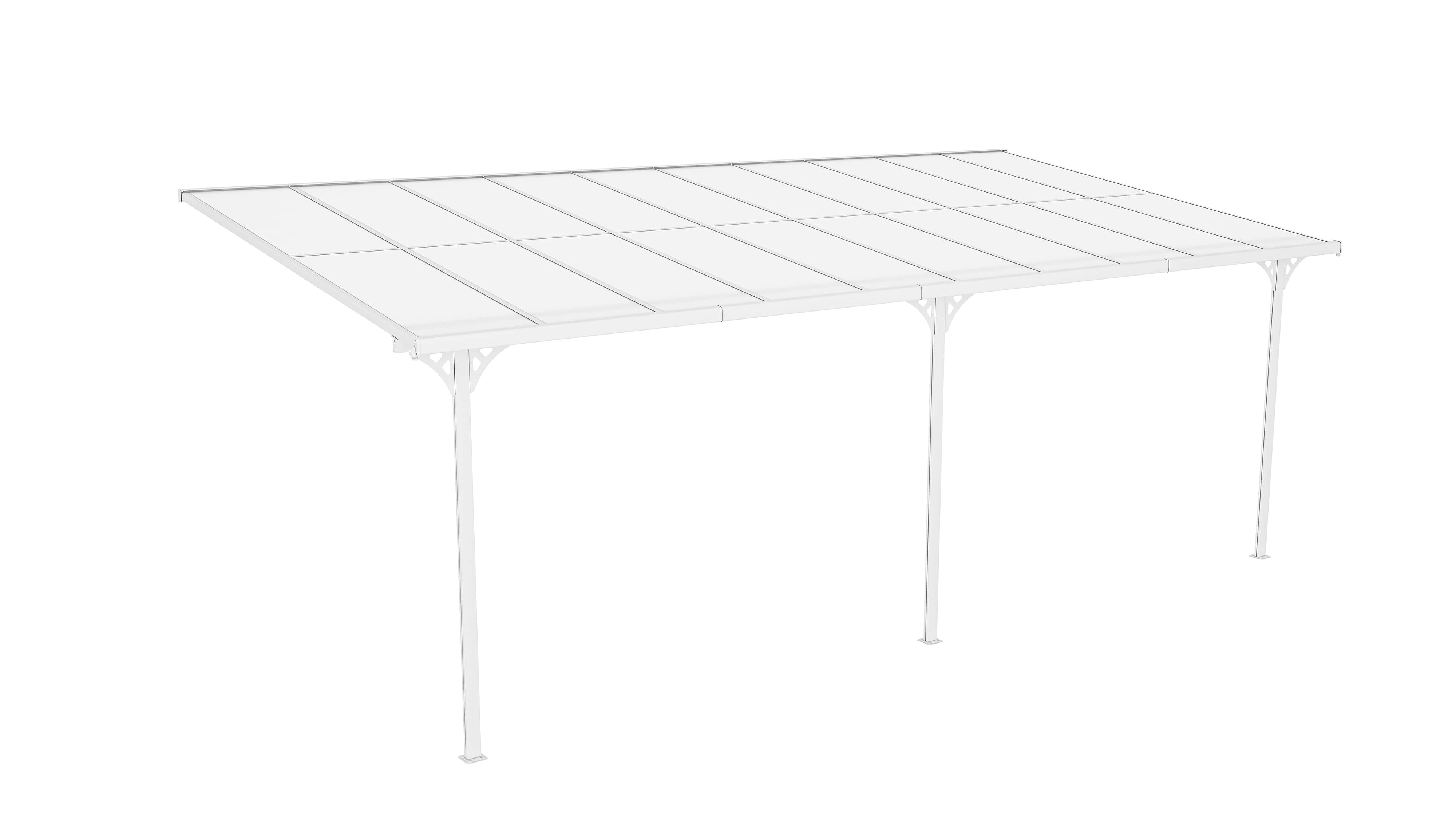 Westmann Aluminium Terrasoverkapping Bruce - 300x617x270 cm - Wit Westmann Aluminium Terrasoverkapping Bruce - 300x617x270 cm - Wit