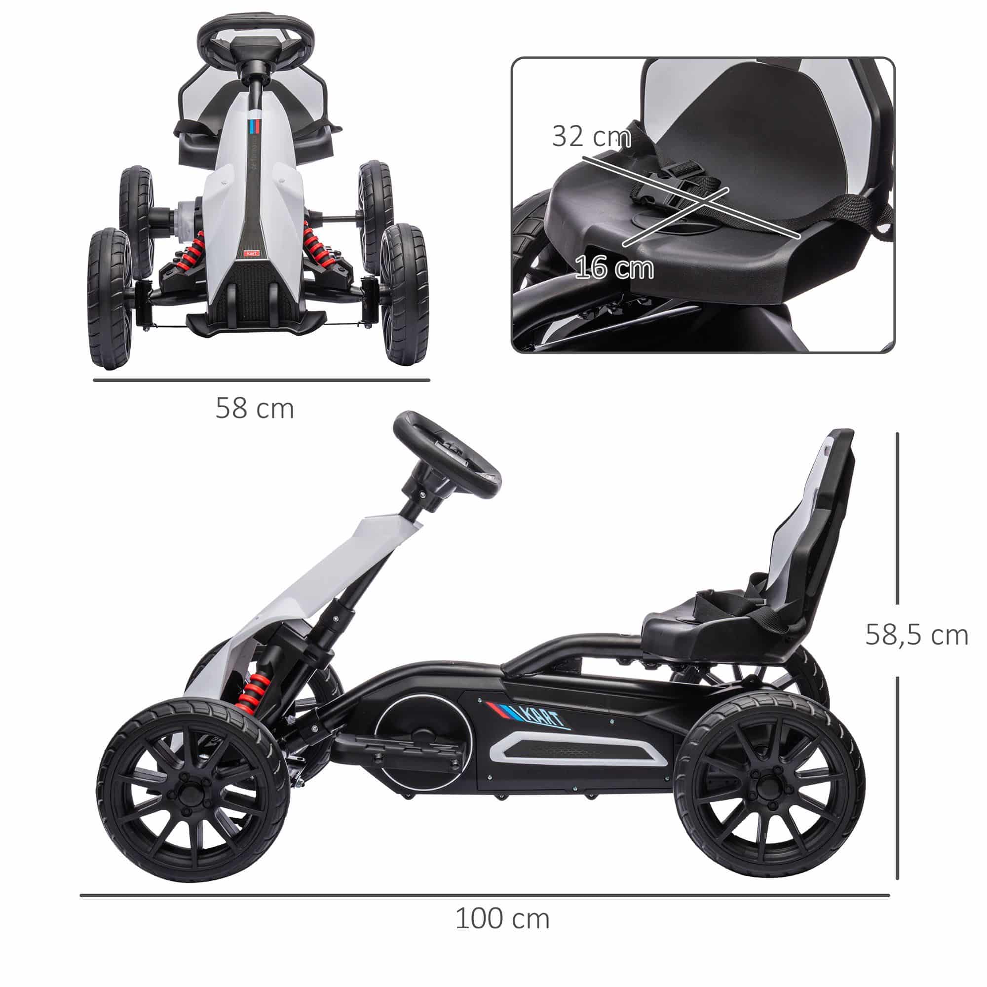 4goodz Elektrische Skelter voor kinderen - tot 5 km/u - Wit