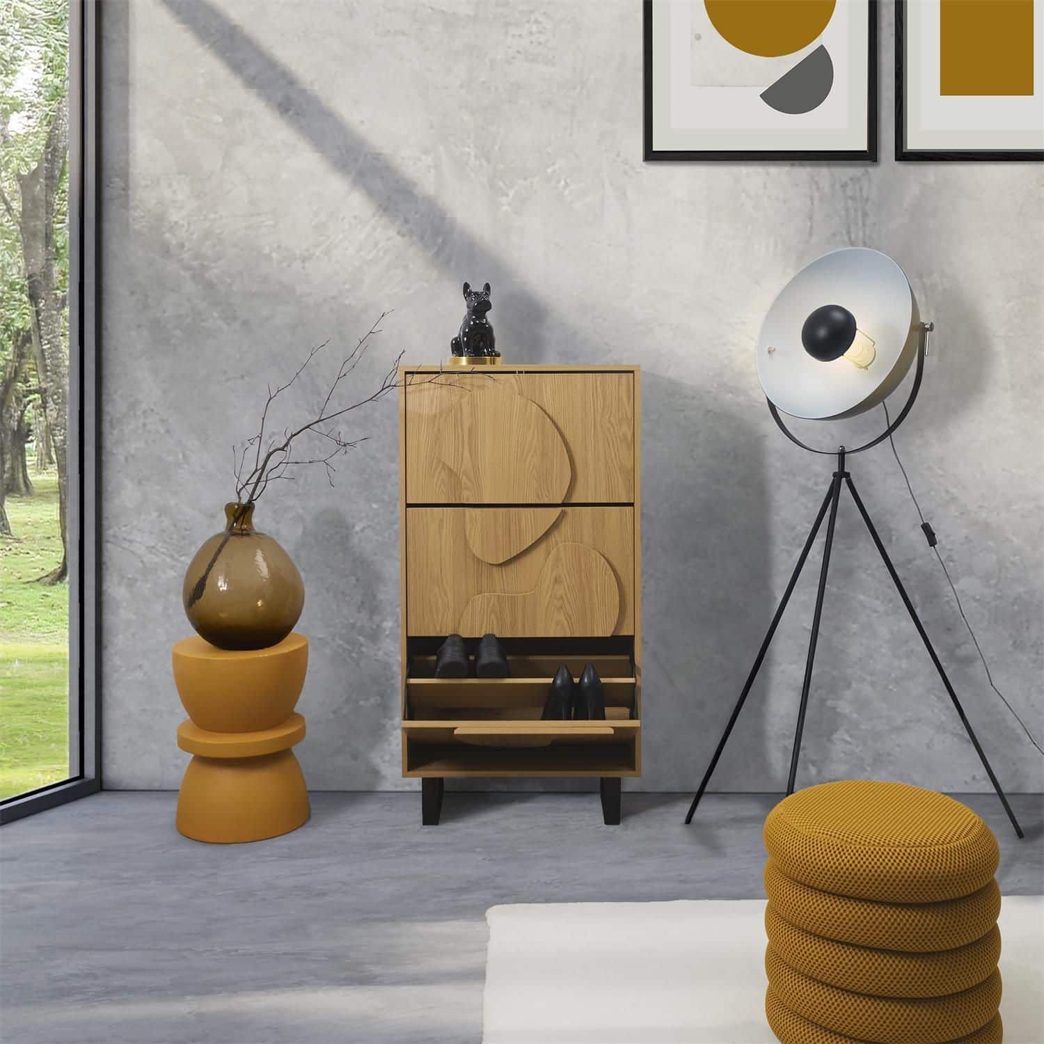 4goodz Schoenenkast Calypso 40x60x115 cm 12-18 paar - bruin