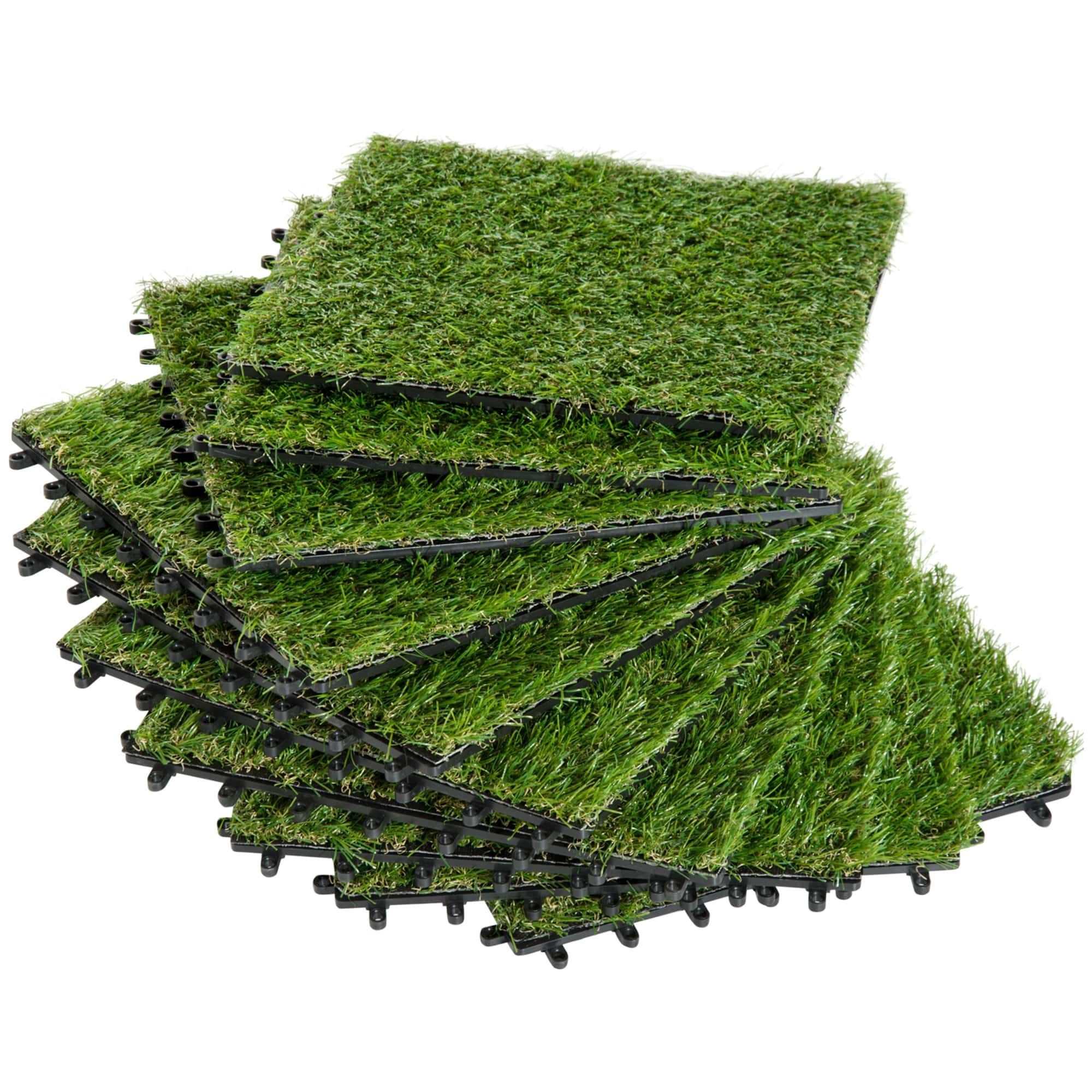 4goodz kunstgras 10st 30x30 cm dus 0,9 m2 - groen