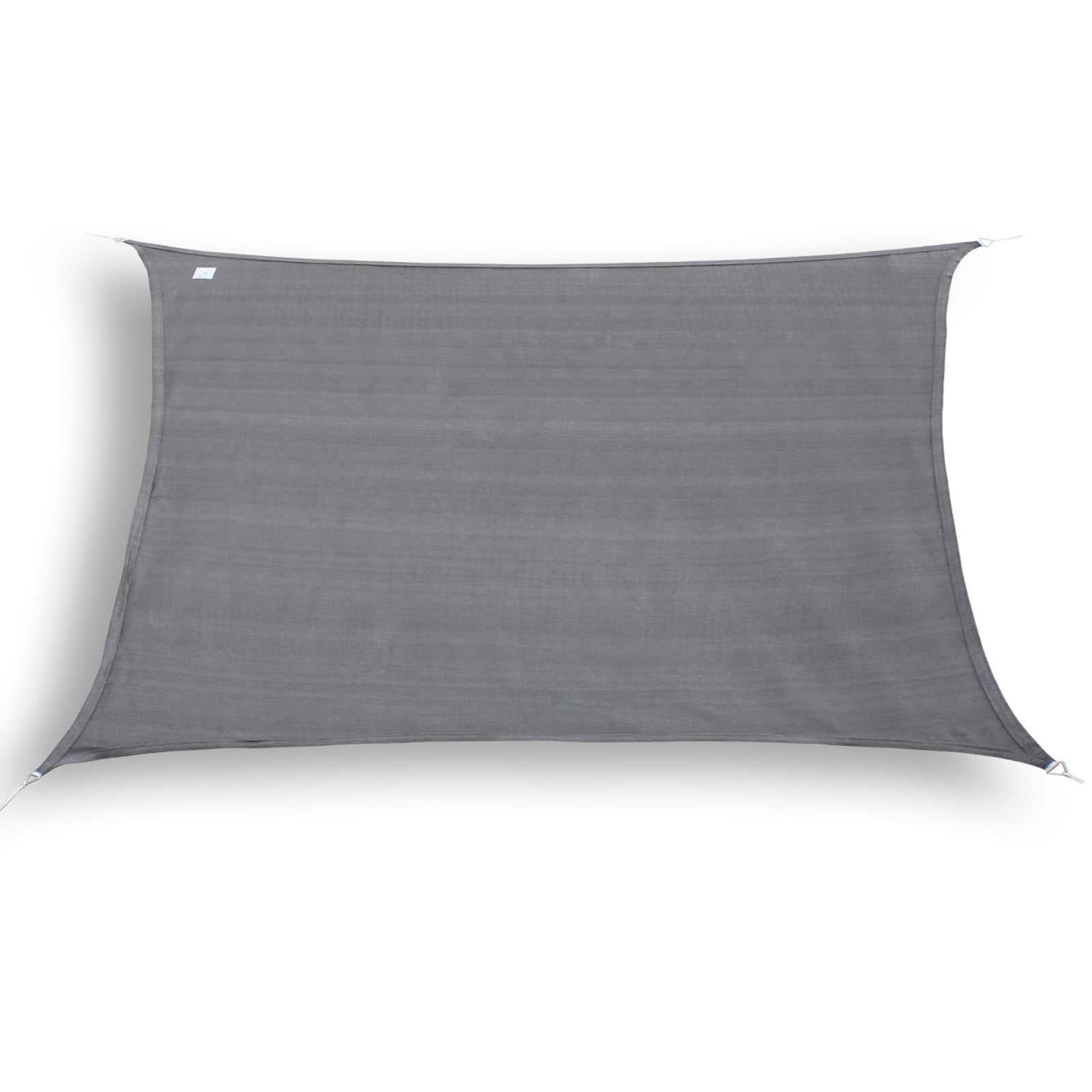 hanSe® Schaduwdoek Rechthoek Waterdoorlatend 2x5 m Zonnedoek Grijs
