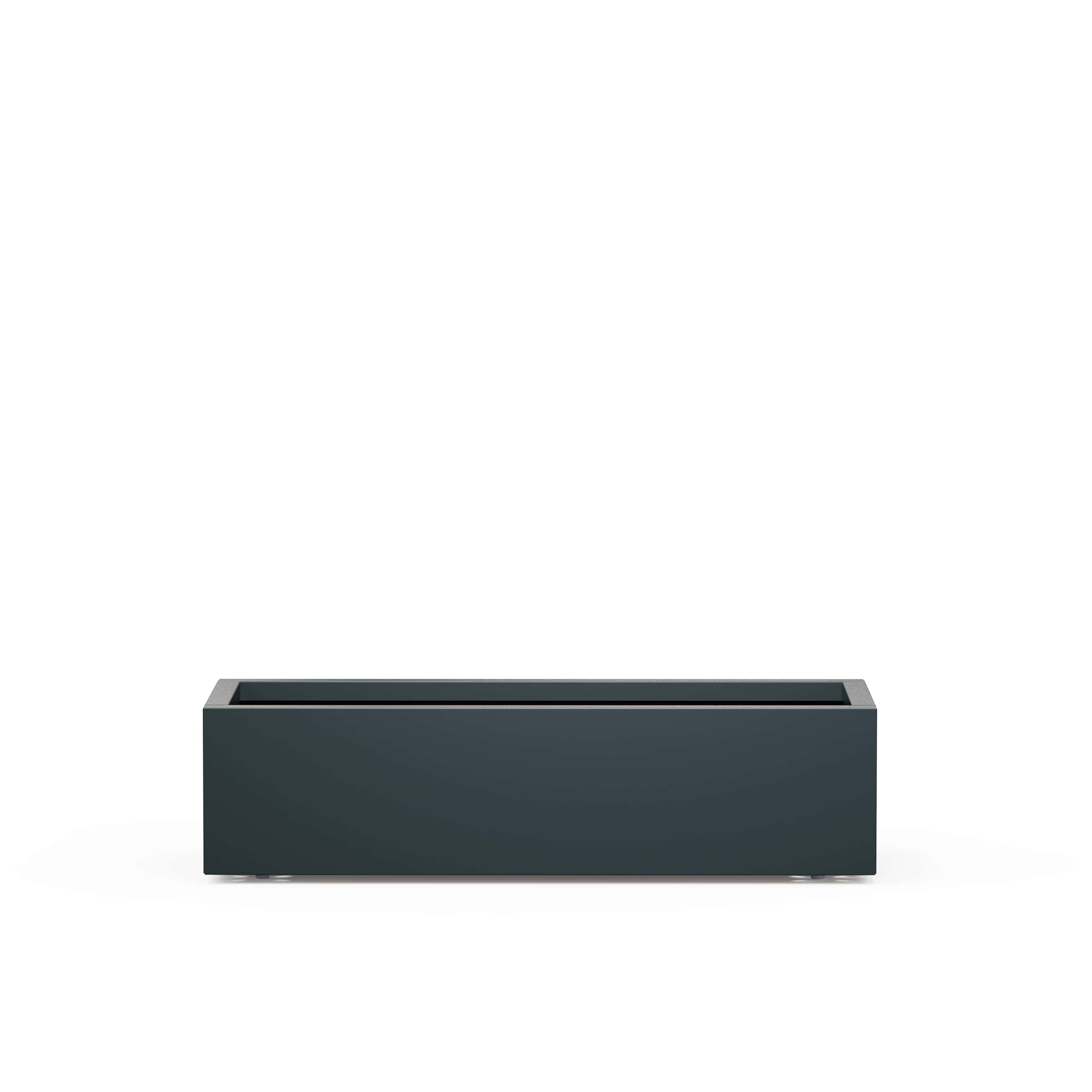 Herstera Garden XIC M - Metalen Plantenbak 100x40x25 cm - Antraciet
