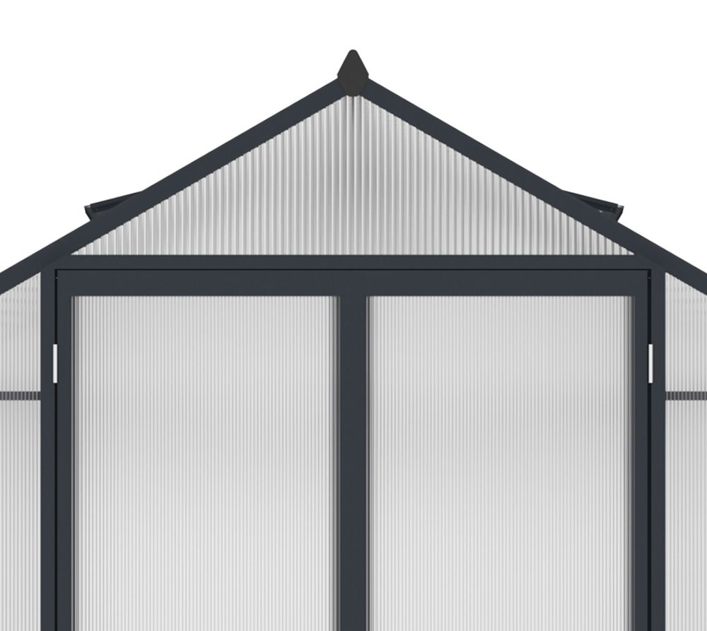 Westmann Aurora 810 - TuinKas met fundering - Antraciet 309x248 cm