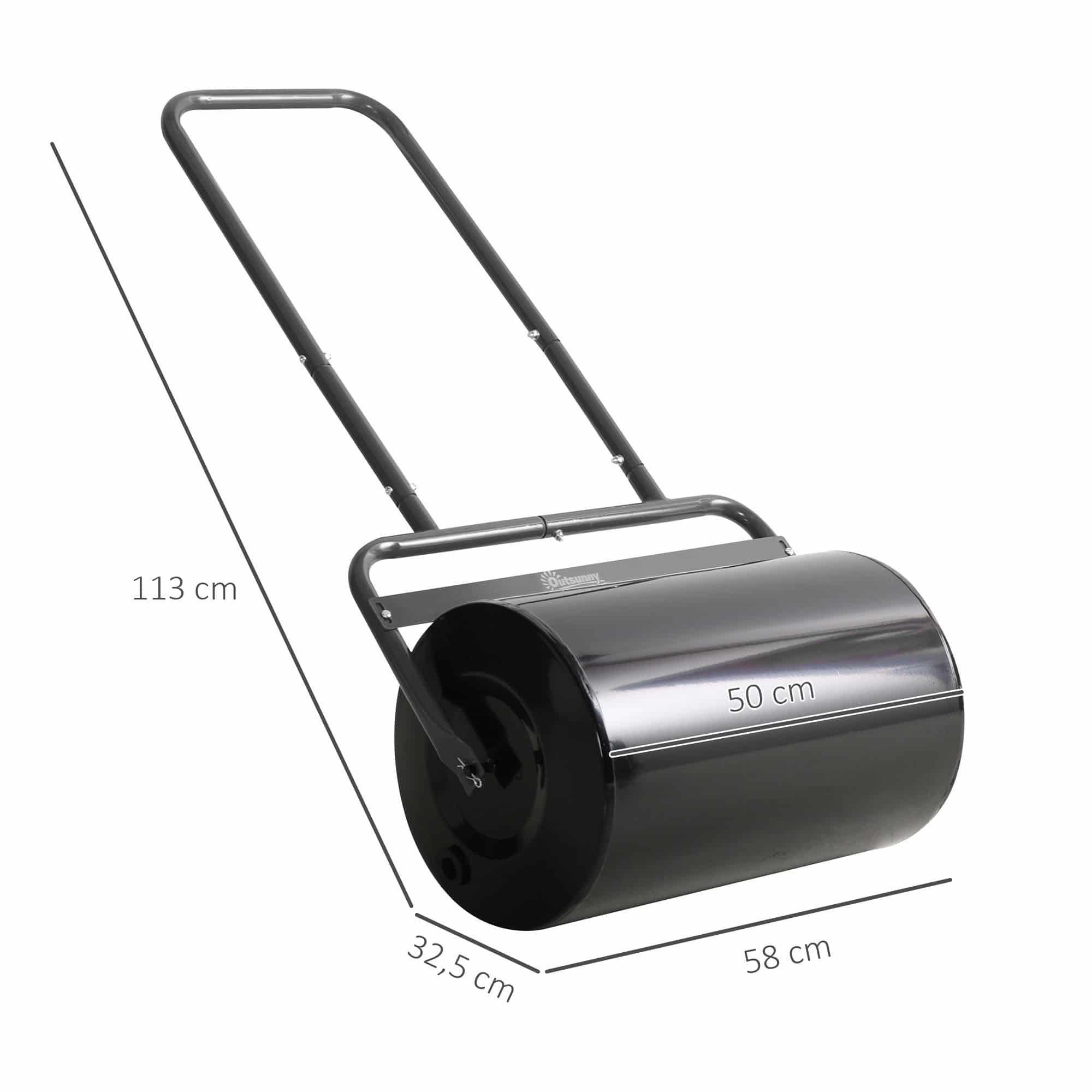 4goodz Gazonroller Tuinwals 32 cm Diameter 38 L Water/Zand Vulling