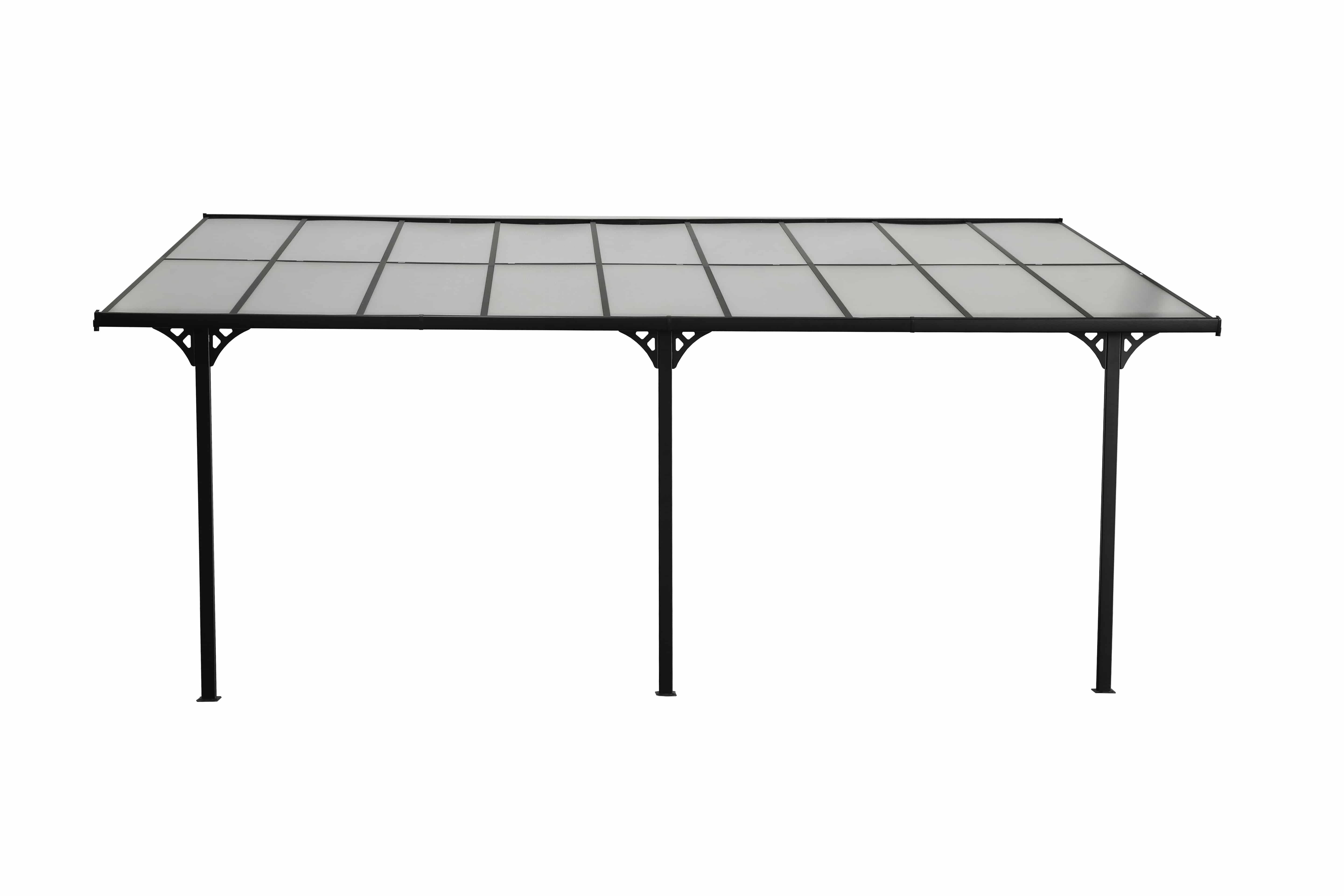 Westmann Aluminium Terrasoverkapping Bruce SI06108 - 300x556x270 cm - Zwart