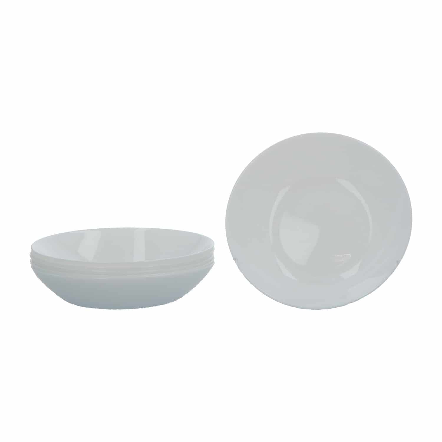 Serviesset Opaalglas Jeanne 6-persoons 18 delig - Wit