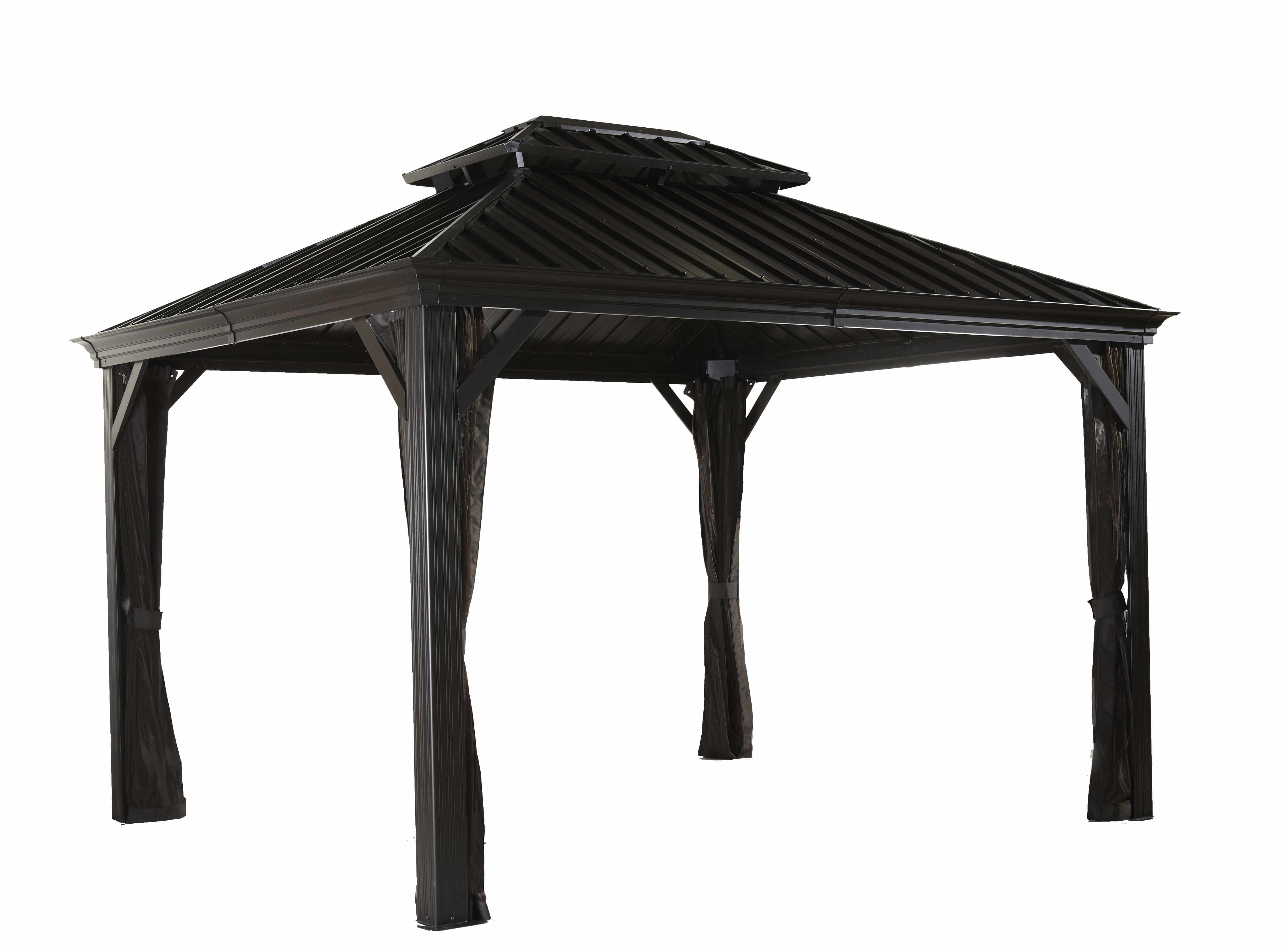 Sojag Paviljoen Pergola Messina 298x363 cm - Antraciet