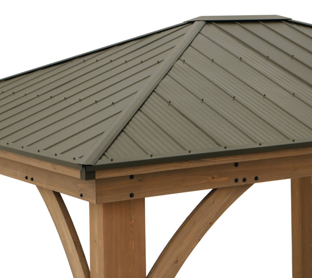 Westmann Paviljoen Gazebo Devon 12x14 - 427x366x317cm - Bruin Houtlook