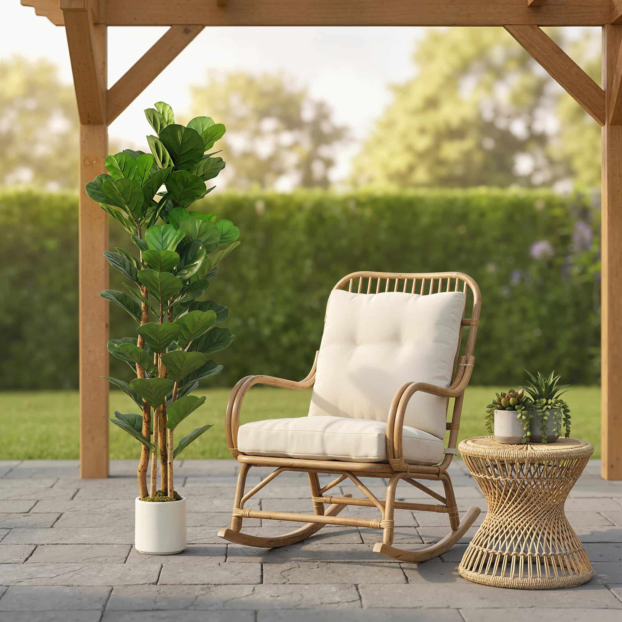 4goodz kunstplant Vijg met 71 bladeren - houten stam 150 cm - Groen 4goodz kunstplant Vijg met 71 bladeren - houten stam 150 cm - Groen