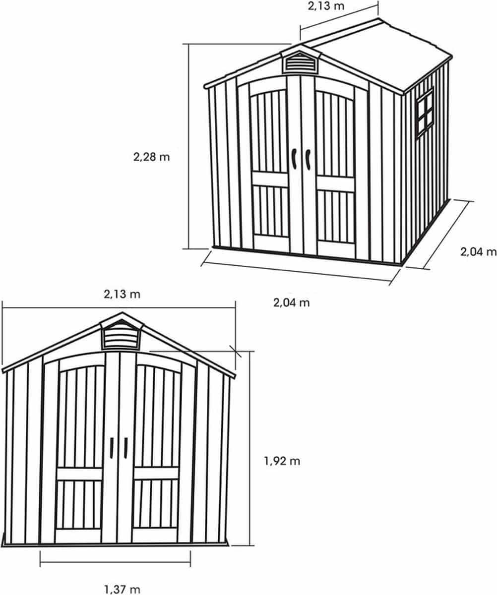 Lifetime® Stella Tuinschuur - Tuinhuis LG60301 - 204x204x227 cm Lifetime® Stella Tuinschuur - Tuinhuis LG60301 - 204x204x227 cm