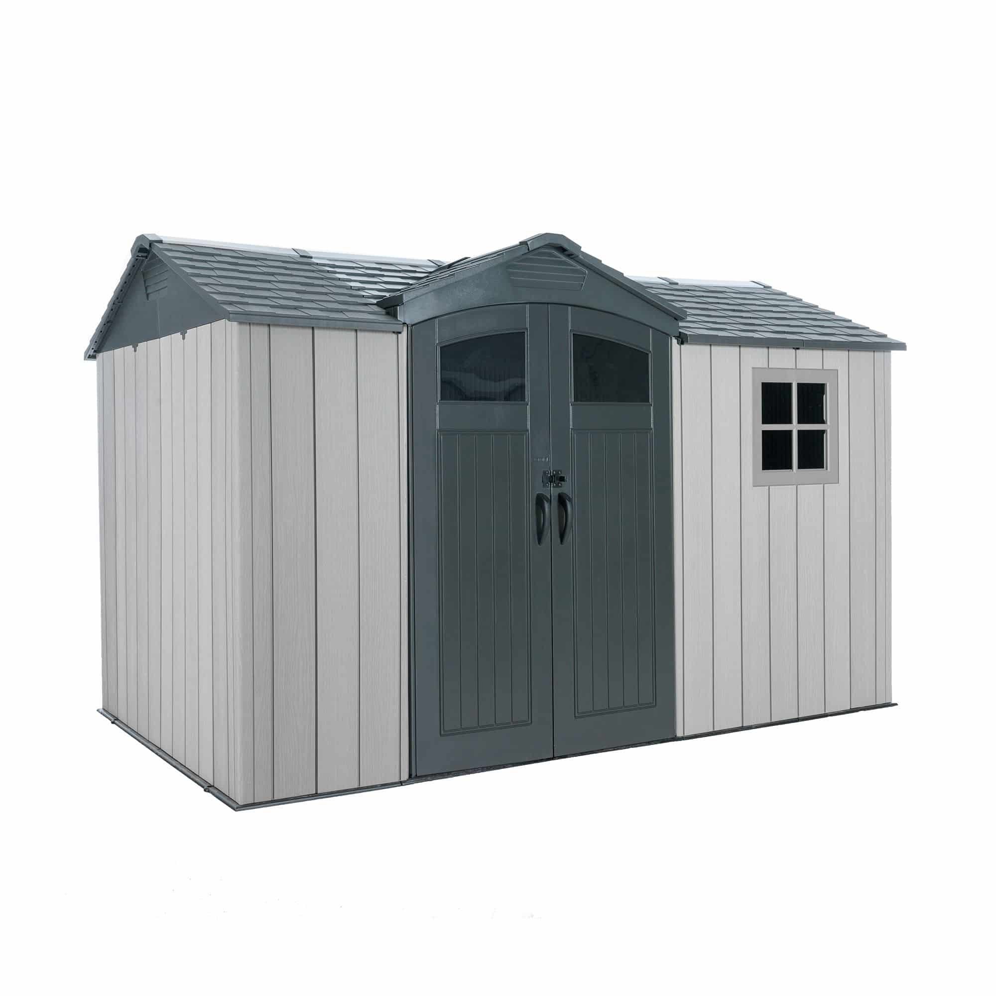 Lifetime® Kunststof Gereedschapsschuur Pluto - 206x350x225 cm - Grijs