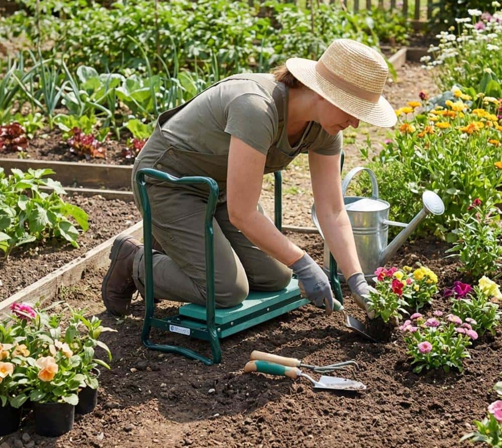 Westmann Multi Kniebank Opvouwbaar voor Tuinieren - Kniehulp tot 150 kg