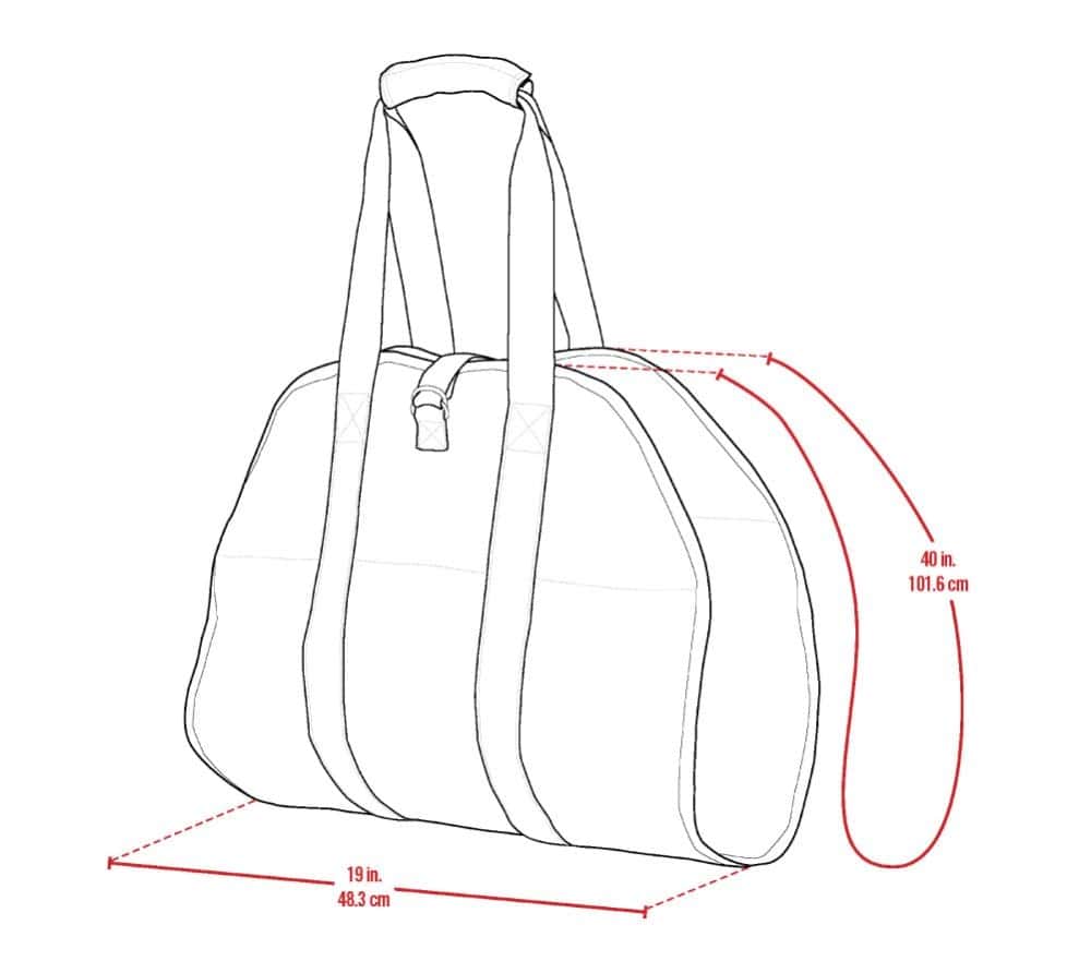 ShelterLogic polyester Haardhout zak - tot 20 kg - Zwart ShelterLogic polyester Haardhout zak - tot 20 kg - Zwart