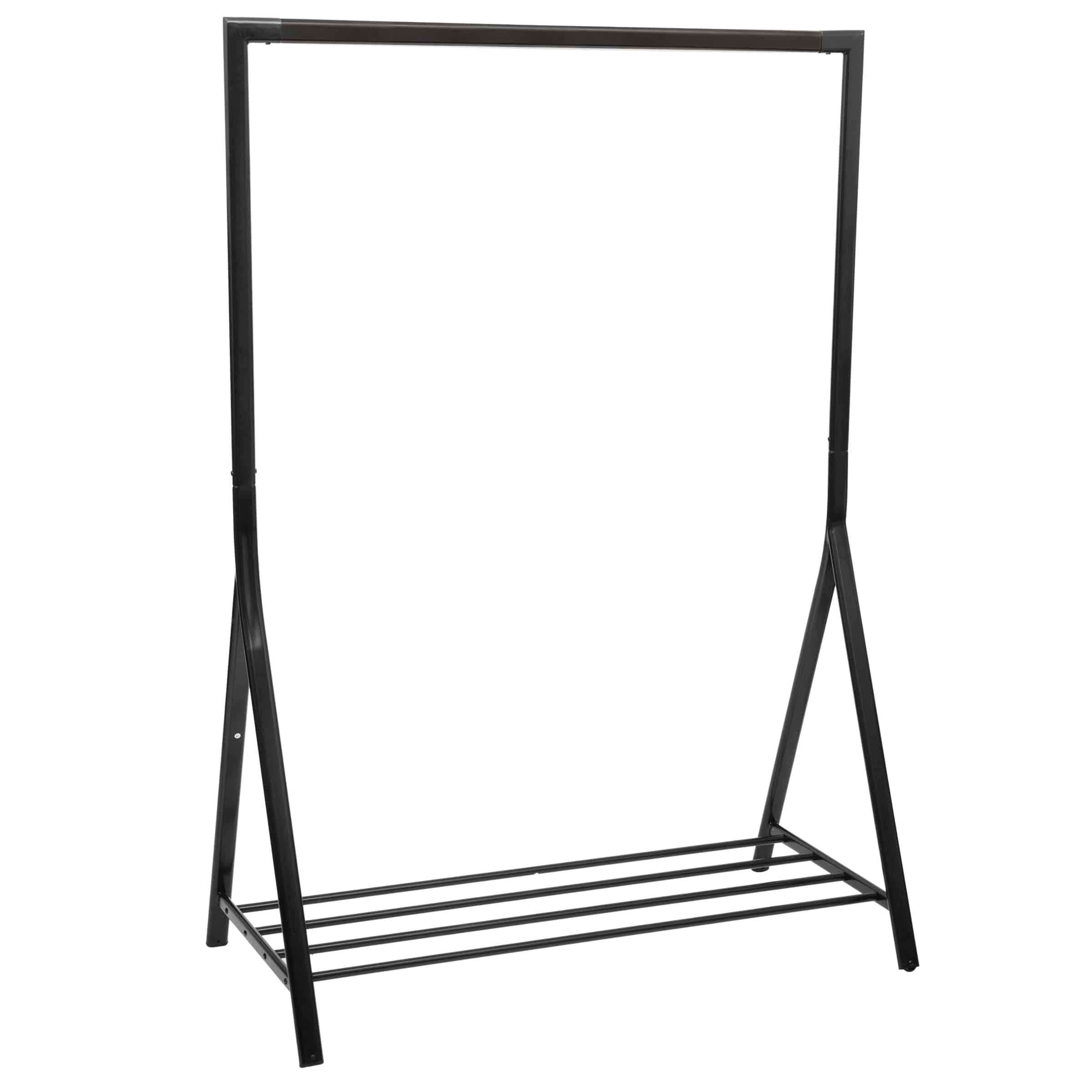 4goodz stevig metalen Kledingek 117x59x165cm - Zwart - industrieel
