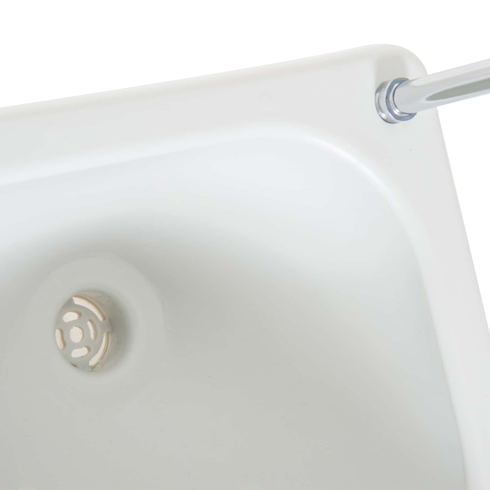 4goodz Mobiele wastafel inclusief wielen en reservoir - Wit 4goodz Mobiele wastafel inclusief wielen en reservoir - Wit