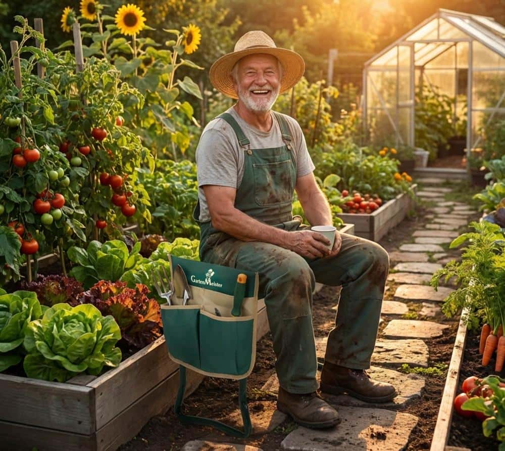 Westmann Multi Kniebank Opvouwbaar voor Tuinieren - Kniehulp tot 150 kg