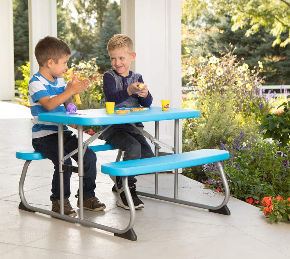 Kindertafel Lifetime Blauwe Opvouwbaar - Picknickset - Blauw