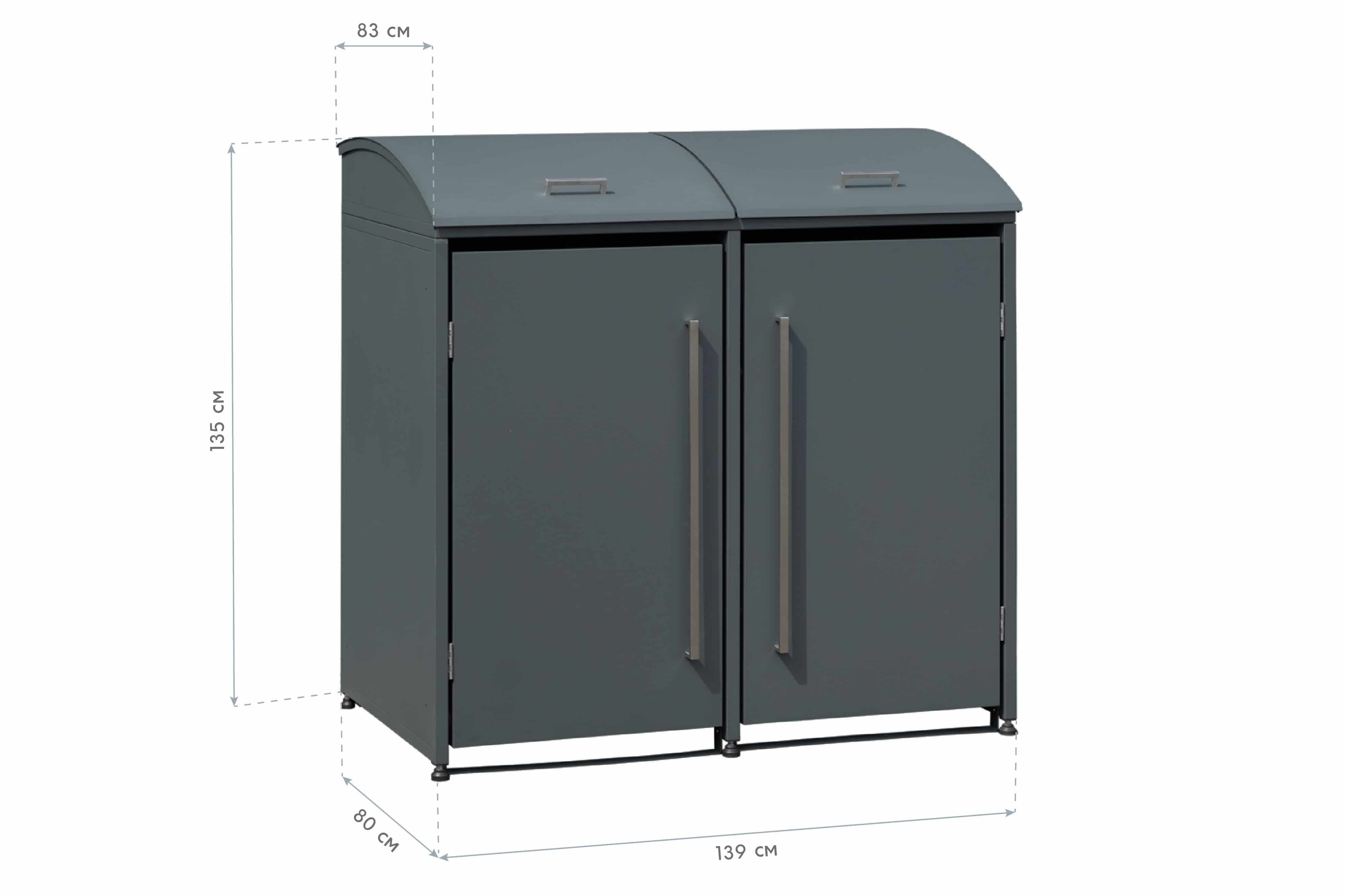Westmann Moderna Containerombouw - Afvalbak kliko ombouw 2 containers