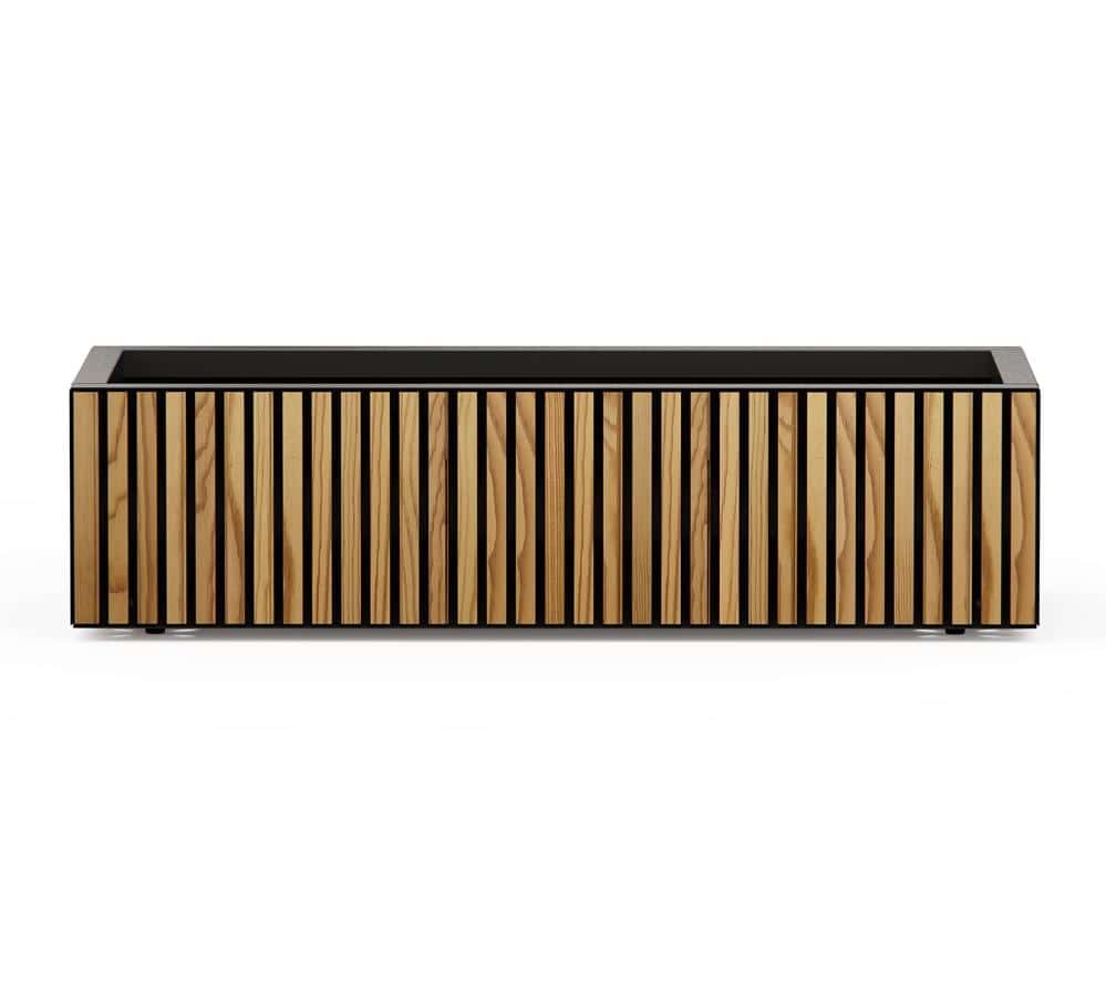Herstera Garden XIC M - Metalen Plantenbak 100x40x25 cm - Hout