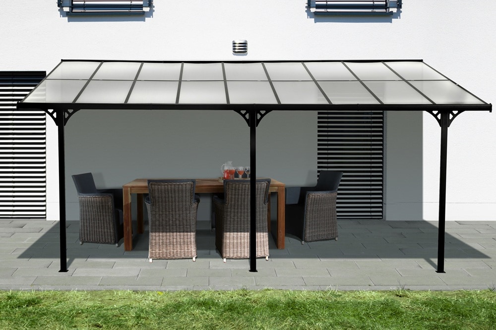 Westmann Aluminium Terrasoverkapping Bruce SI06108 - 300x556x270 cm - Zwart