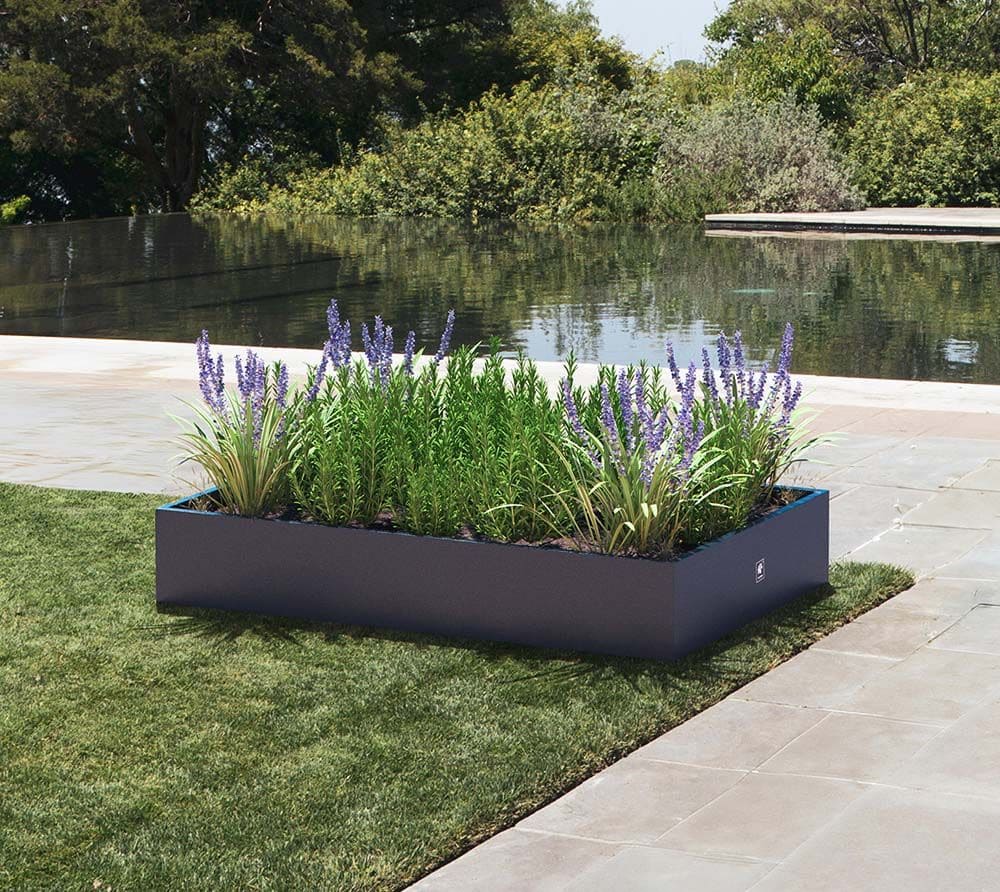 Herstera Garden® Plantenbak HG08978802 - Moestuin - 150x100x25 cm - Antraciet