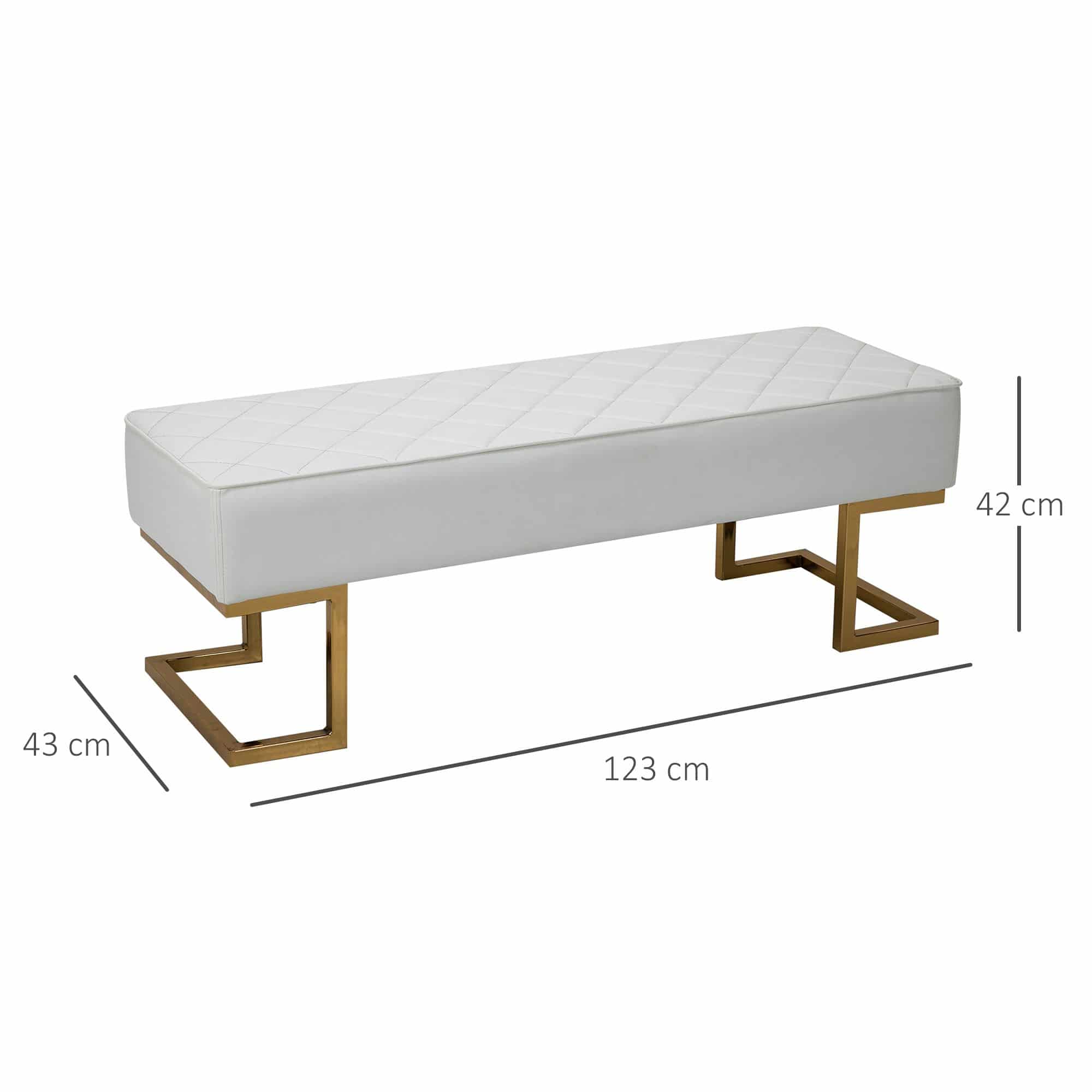 art deco hocker bankje poef creme