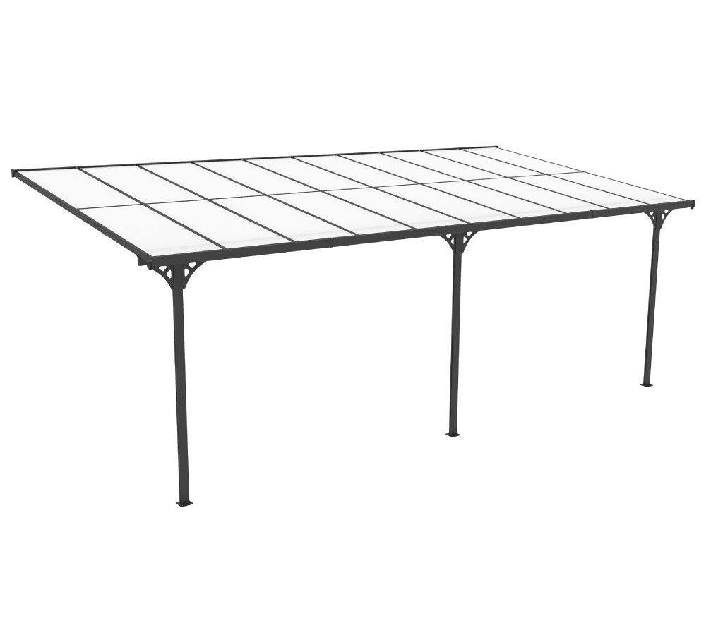 Westmann Aluminium Terrasoverkapping Bruce SI06110 - 300x617x270 cm - Zwart