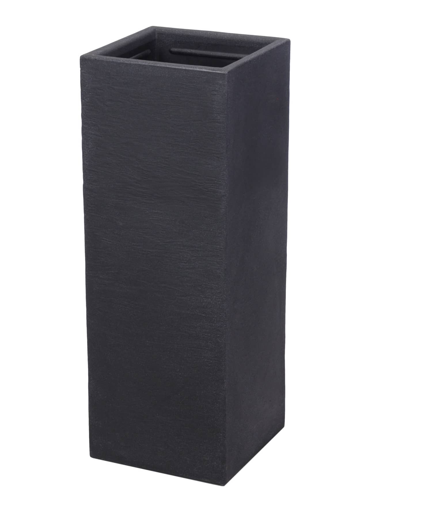 4gardenz® Stone Pilaar Bloembak 30x30x80 cm - Steengrijs