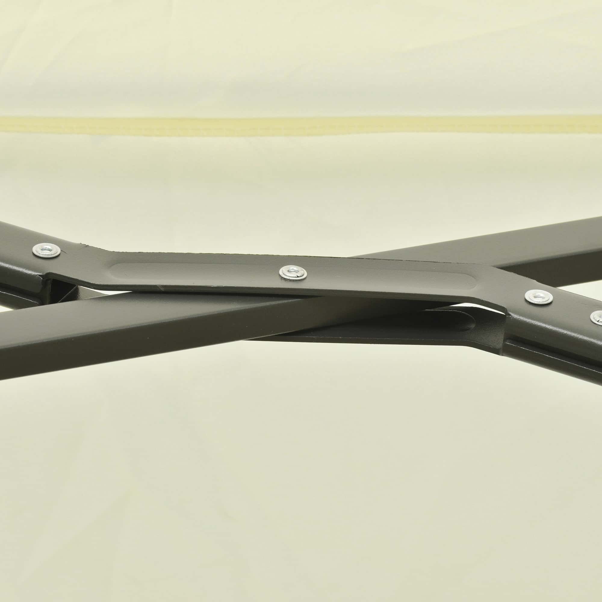 4goodz Duo Parasol Zweefparasol met Draaihendel 440x270x250 cm - Crème