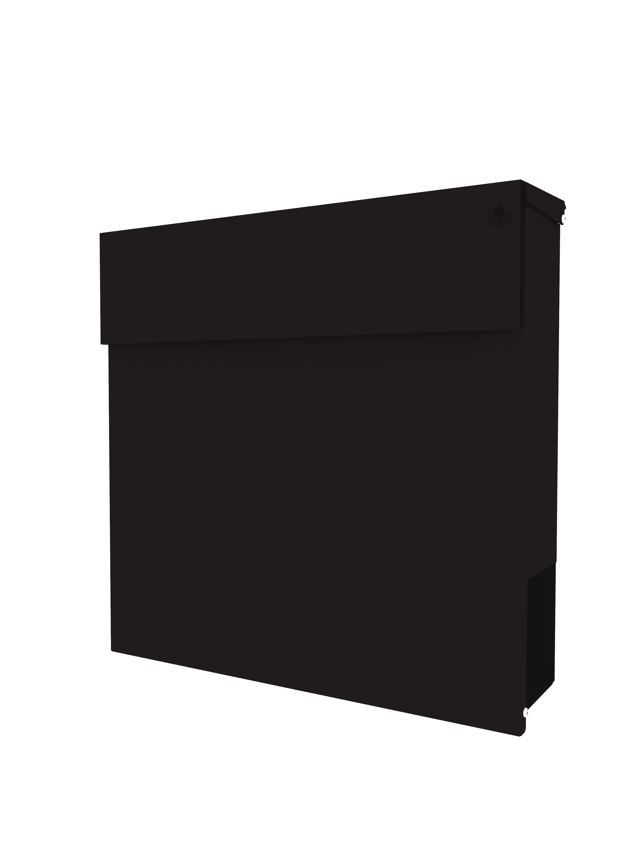 4gardenz® Wandbrievenbus met Veilig Slot - Brievenbus Hangend Staal - Zwart