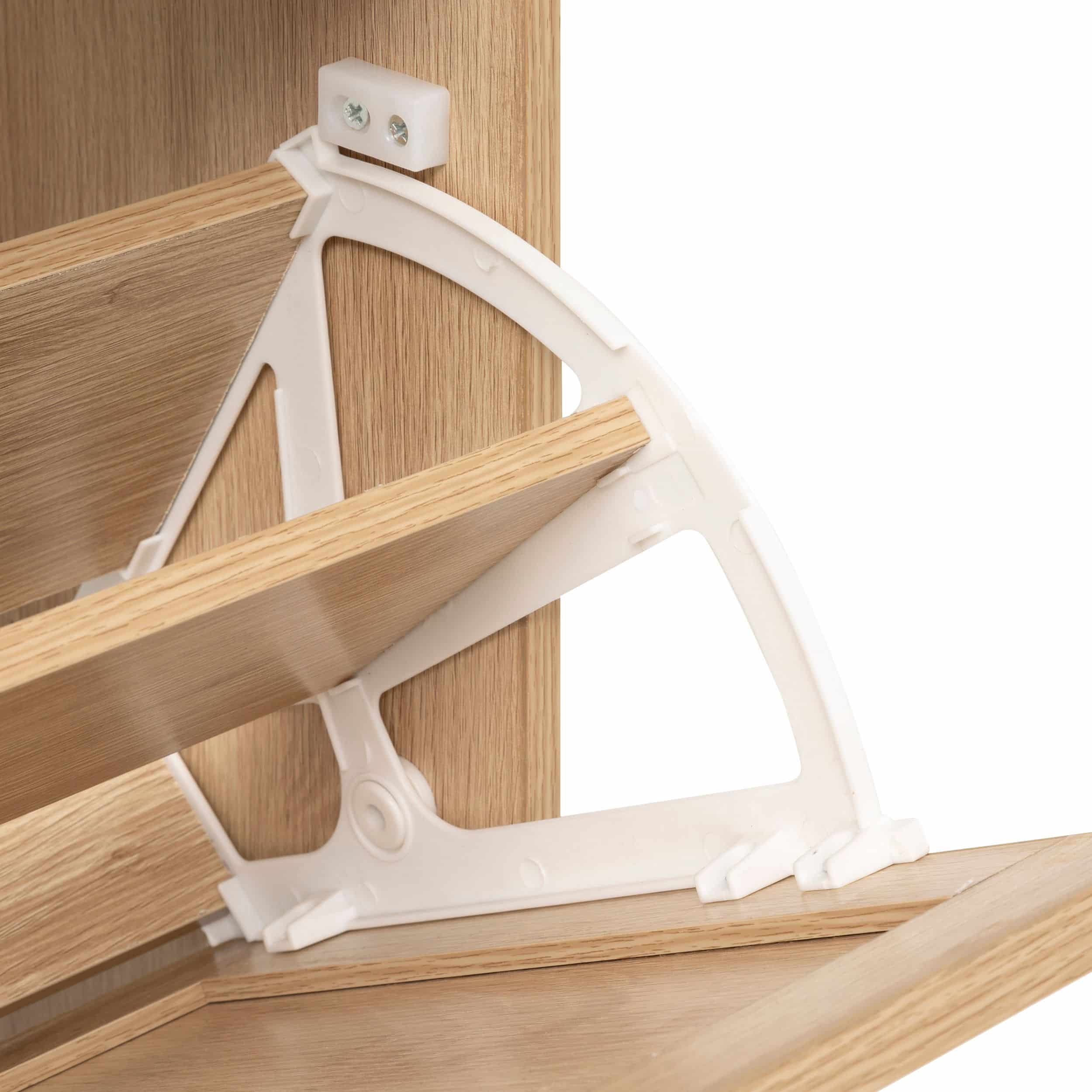 4goodz Schoenenkast Ubud - 24x60x113 cm - 3 lades voor 12 paar - Bruin 4goodz Schoenenkast Ubud - 24x60x113 cm - 3 lades voor 12 paar - Bruin