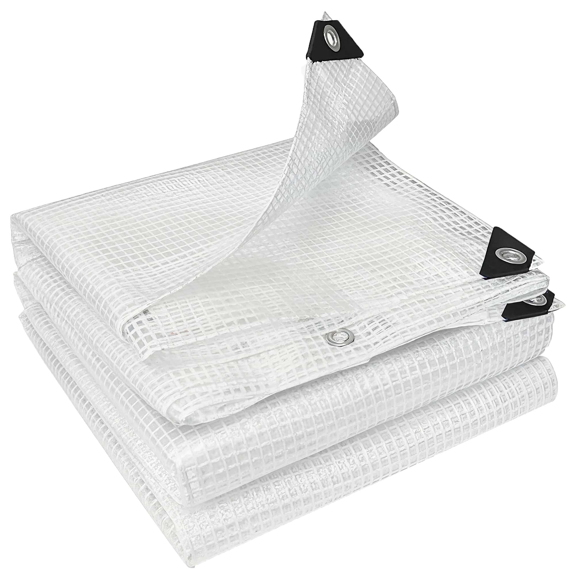 4goodz Waterdicht Afdekzeil 4x6 mtr 140g/m² scheurbestendig met versterkte ogen - Wit