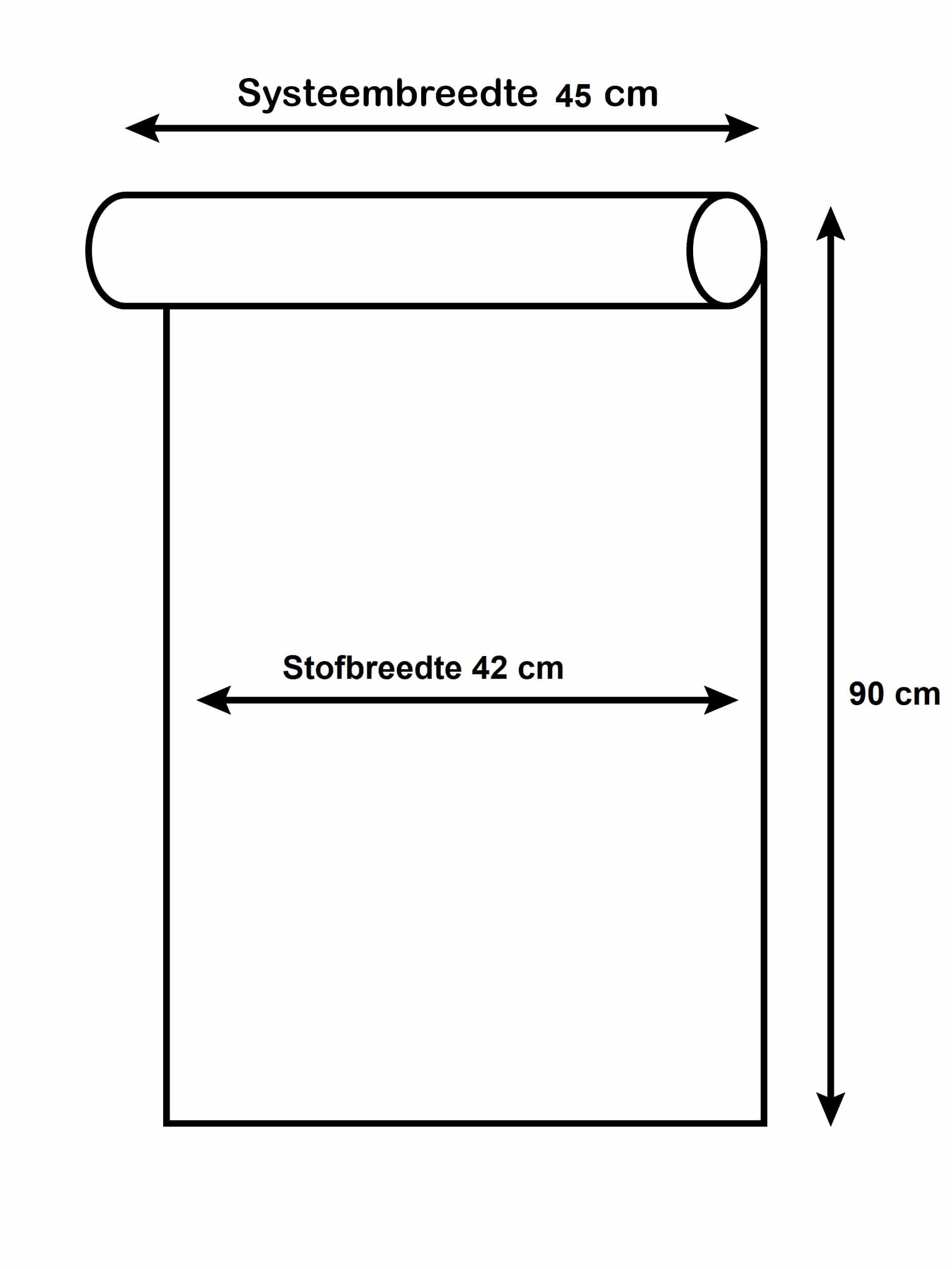 4goodz Duo Rolgordijn Easy Lichtdoorlatend 45x90 cm - Wit