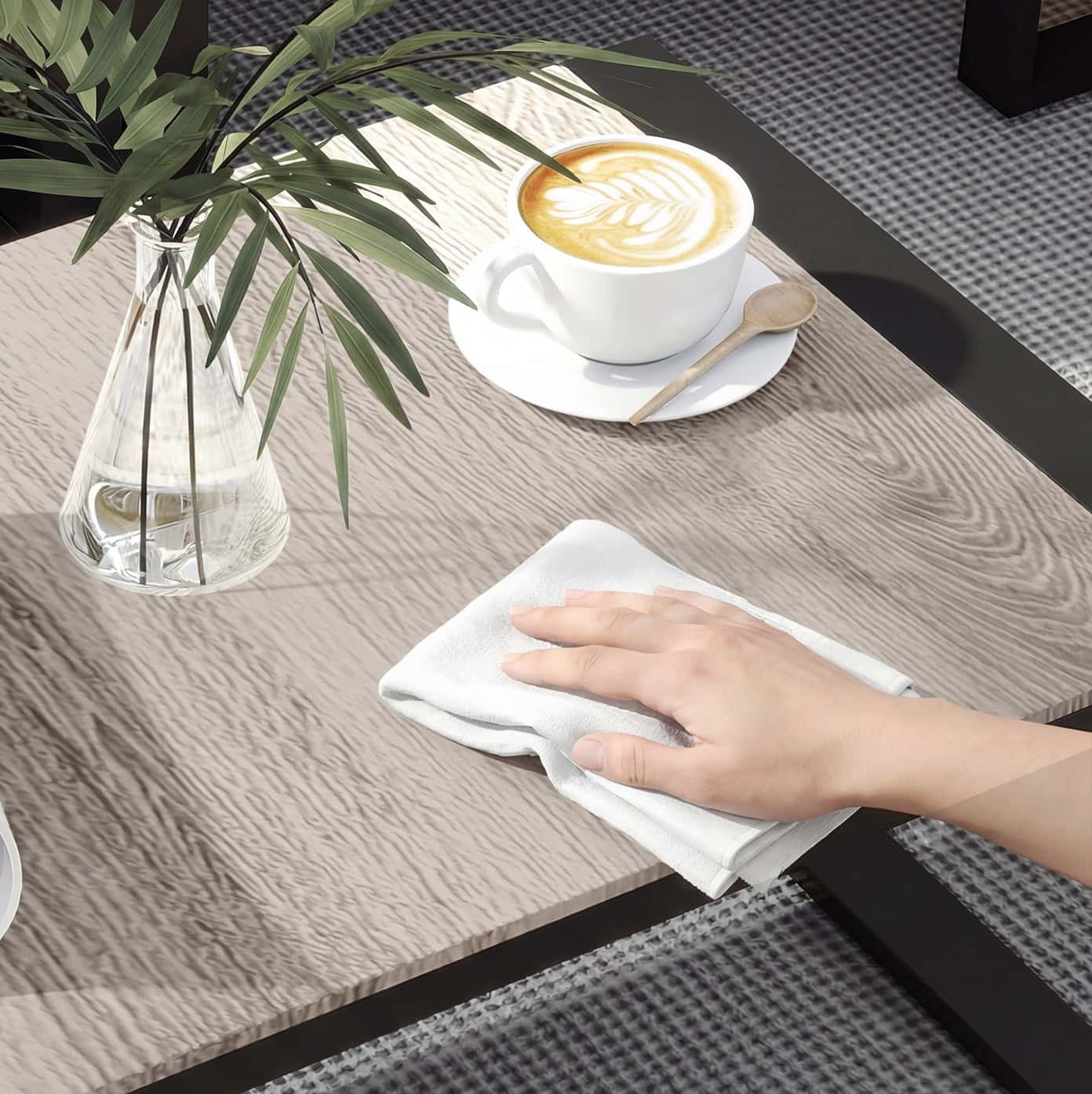 4goodz 4-5 persoons tuinloungeset met kussens en een salontafel - Khaki