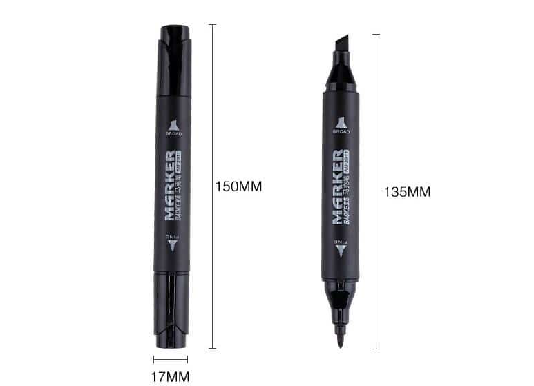 4artz® 120-delige Dual Markerset in draagtas - olie - duo stiften penseelpunt