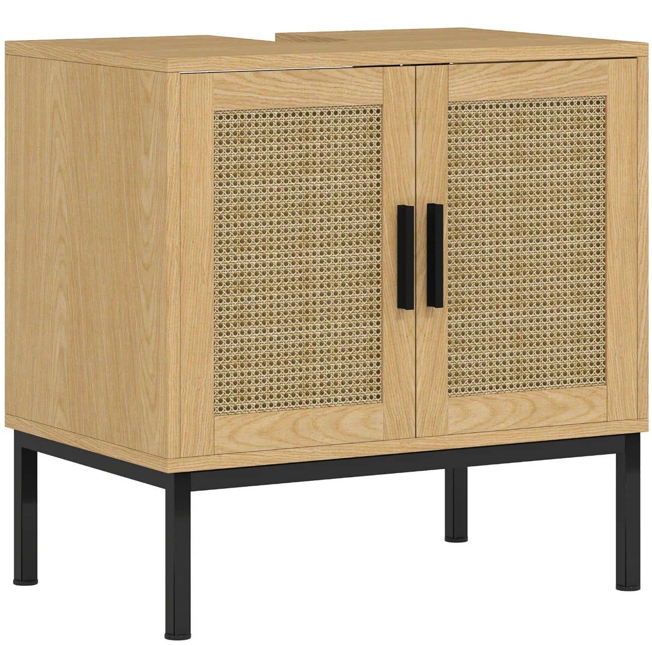 Wastafelonderkast met Uitsparing Boho-design - 60 cm hoog