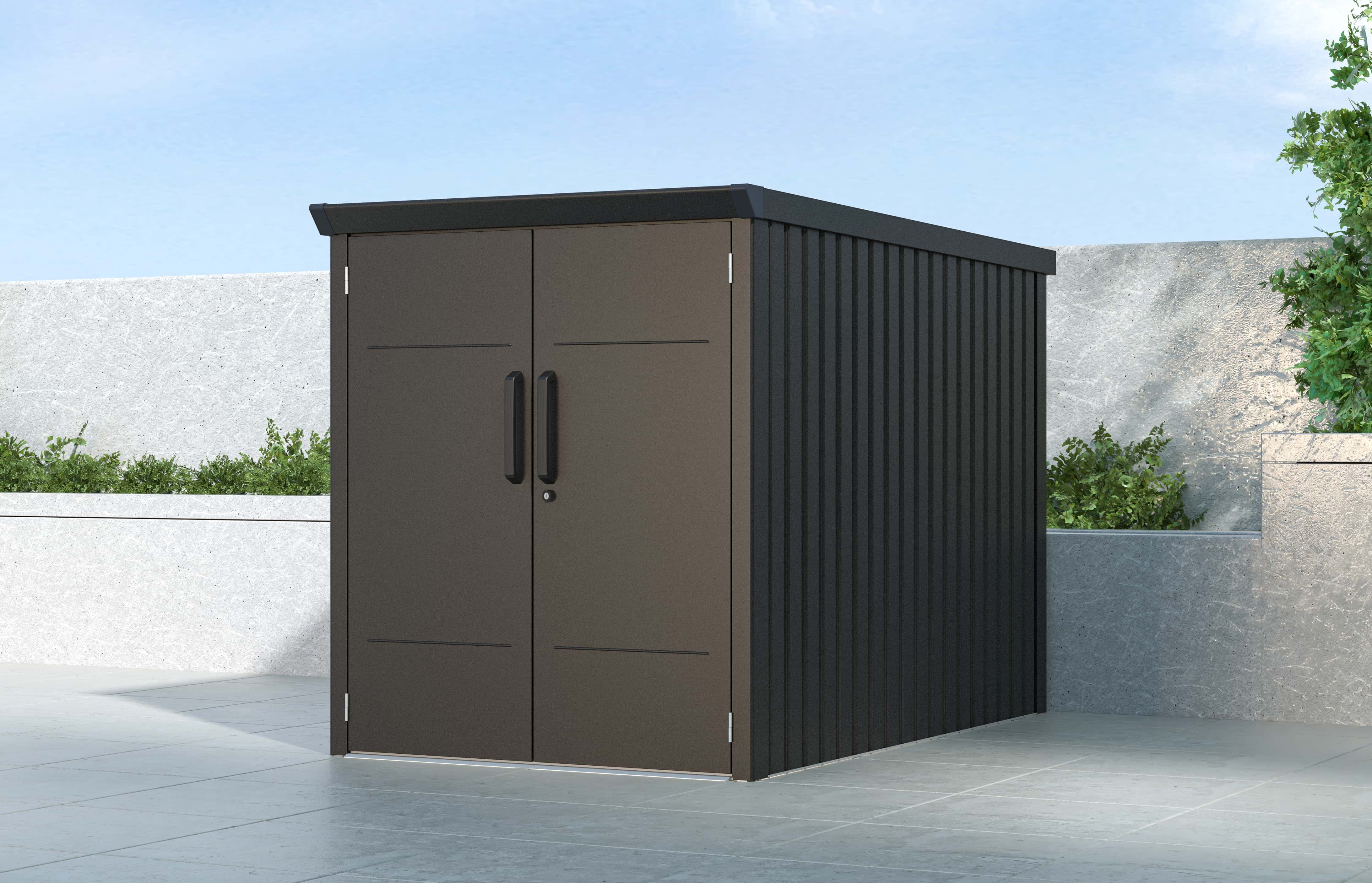 Westmann Velos 2 - Fietsenberging zonder bodem 222x131x151 cm - Antraciet