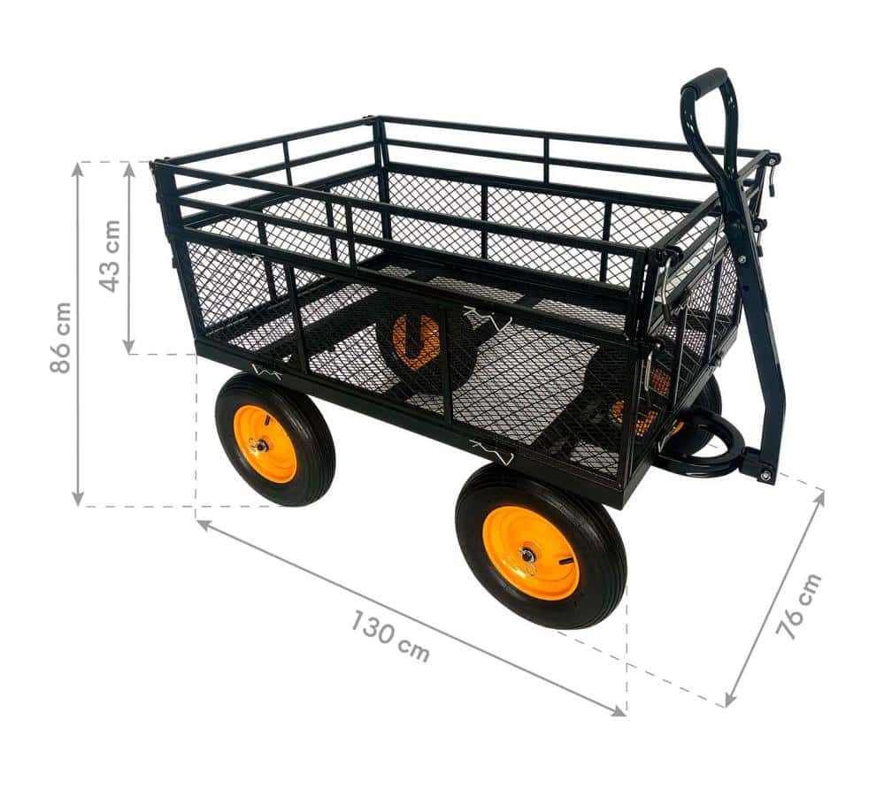 Westmann Transio - Metalen transportwagen met luchtbanden