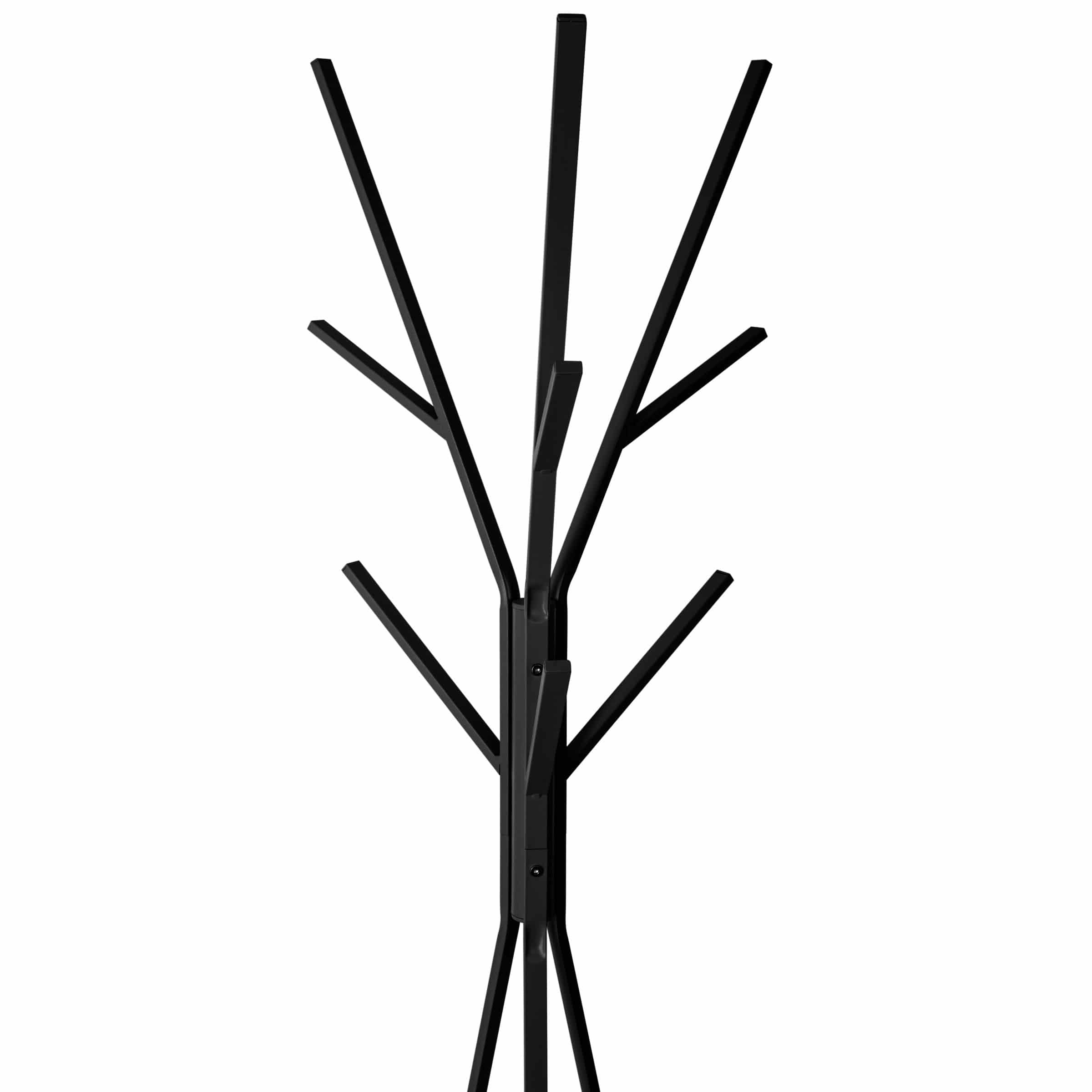 Staande kleerhanger - Kapstok 8 Haken - Zwart - 180 cm
