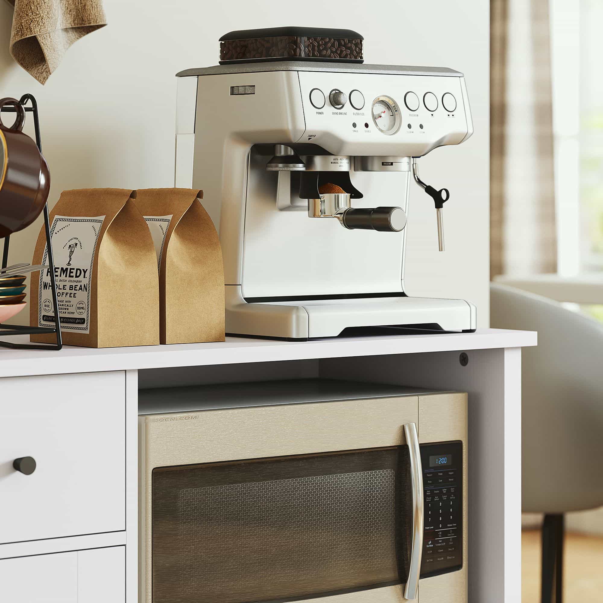 4goodz Keukenkast laag met open vak 80x35x72 cm - Wit 4goodz Keukenkast laag met open vak 80x35x72 cm - Wit