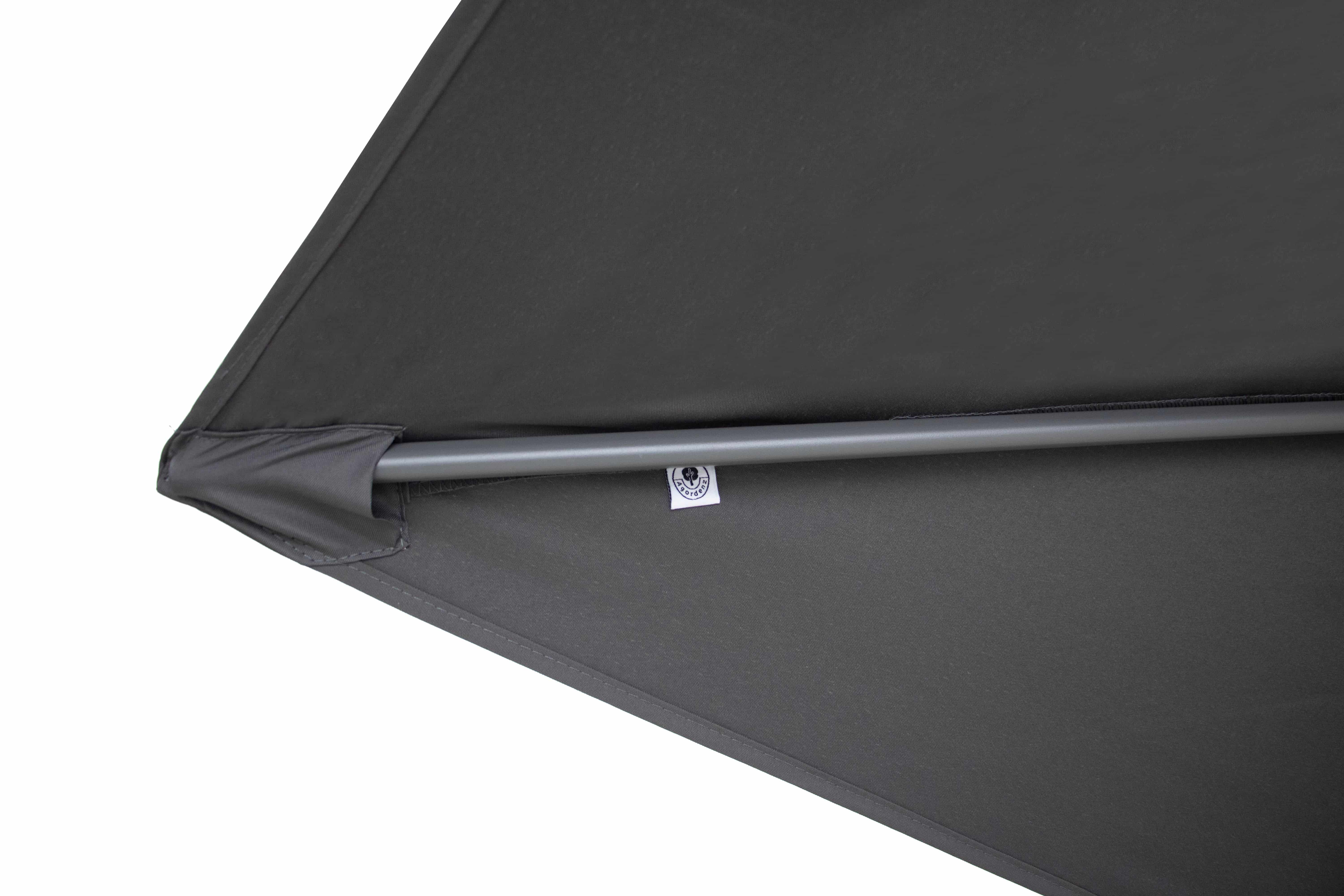 4gardenz® Parasol Rechthoek 150X250cm Kantelbaar - Balkonparasol Grijs