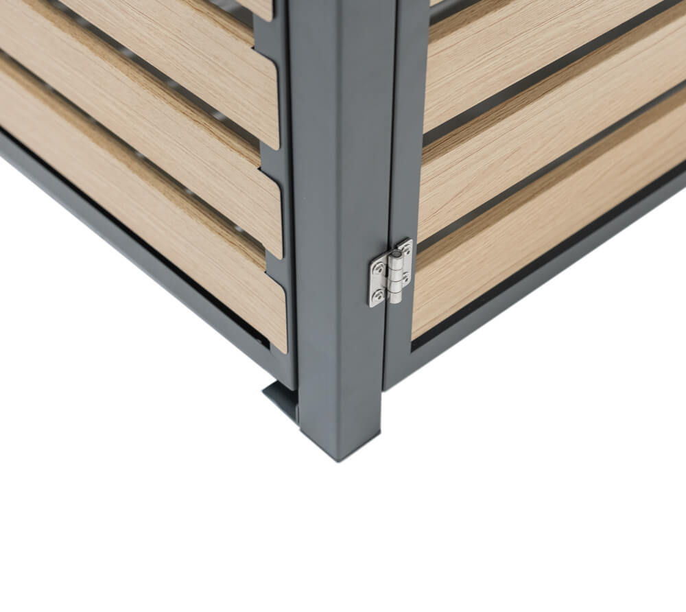 Westmann Containerombouw 2x240 ltr - ombouw met Afneembare bloembak - Houtlook Westmann Containerombouw 2x240 ltr - ombouw met Afneembare bloembak - Houtlook