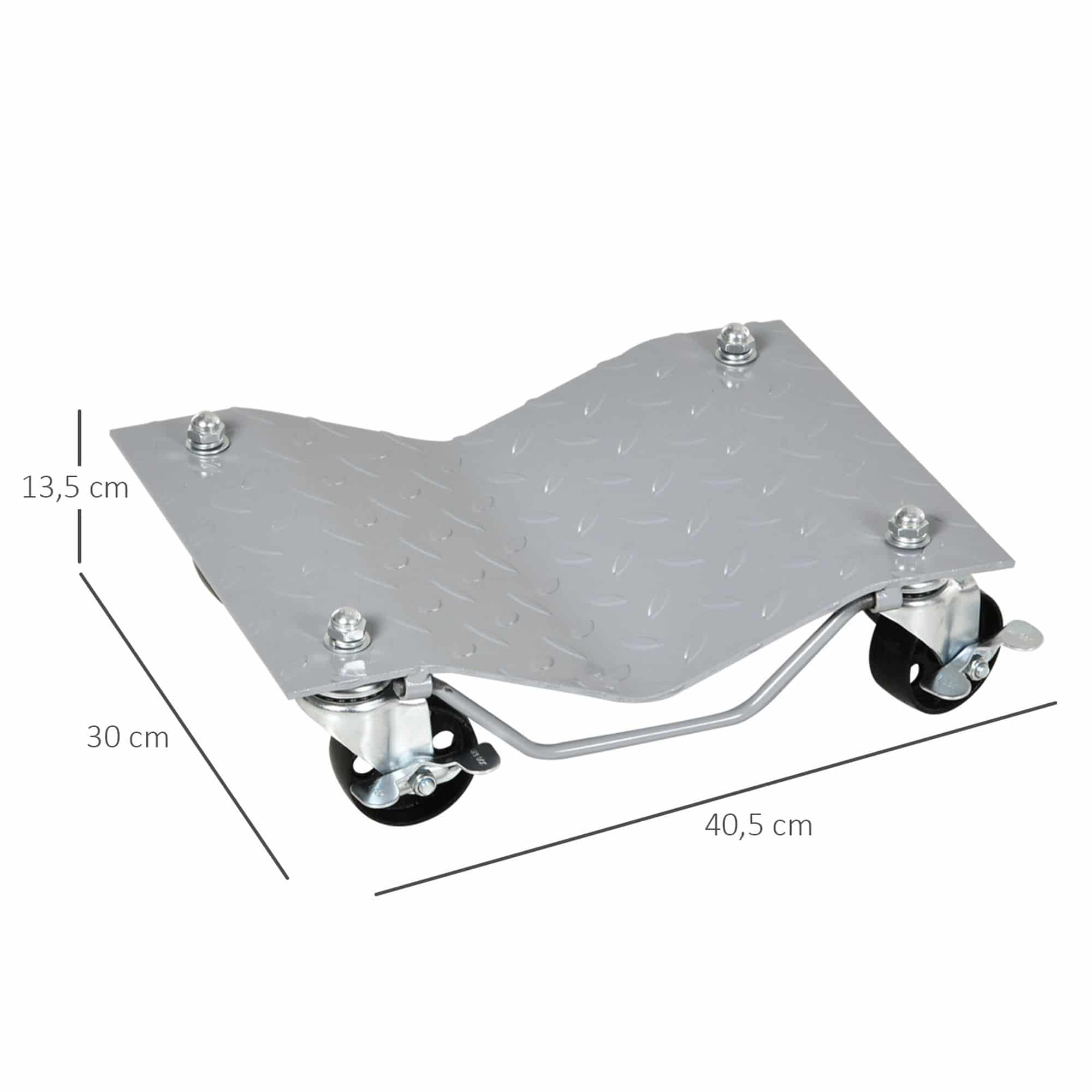 2 stuks Manoeuvreerhulp met 4 rollen voor auto&#039;s - Belasting max. 680 kg per stuk
