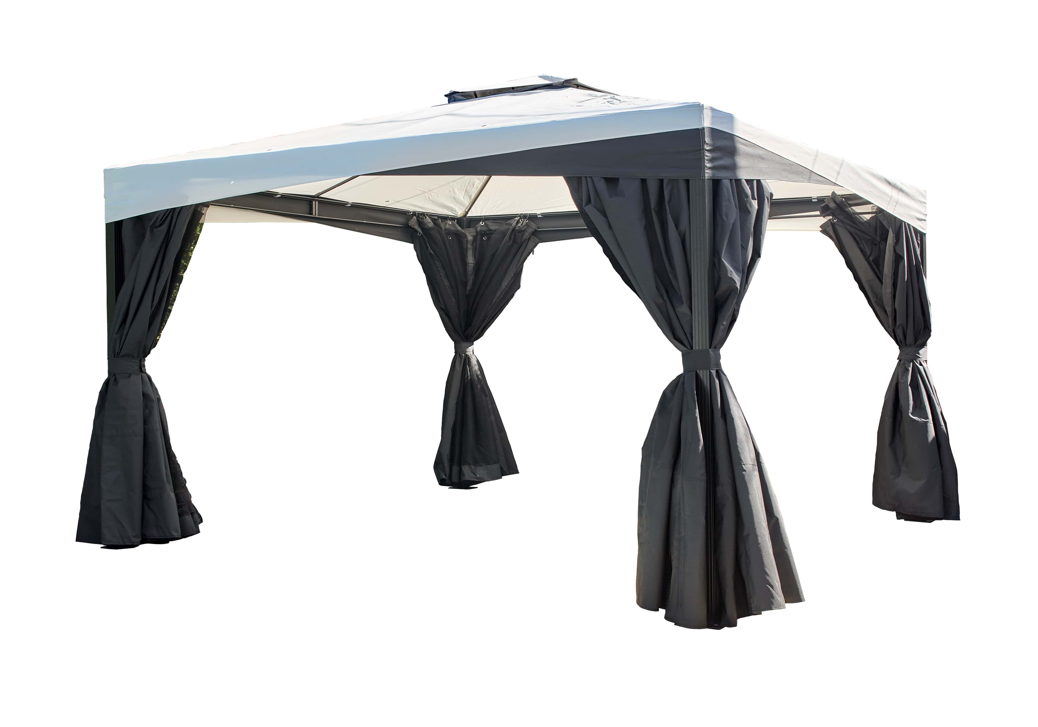 Sojag Malta 1014 - Aluminium Paviljoen 3x4 mtr met afneembaar stoffen dak