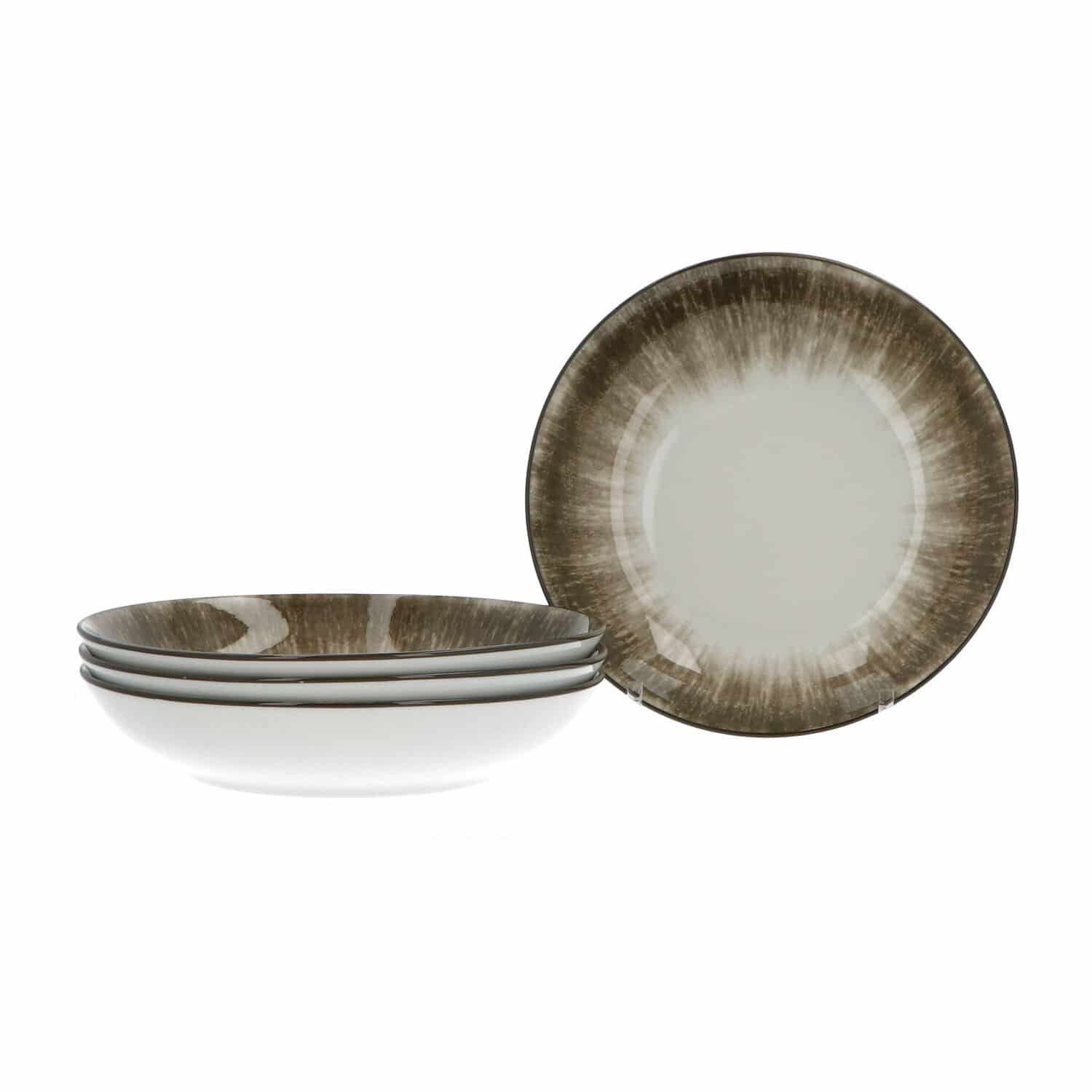 Luzzo® Sofi Serviesset 4 persoons 12-delig porselein - Bruin