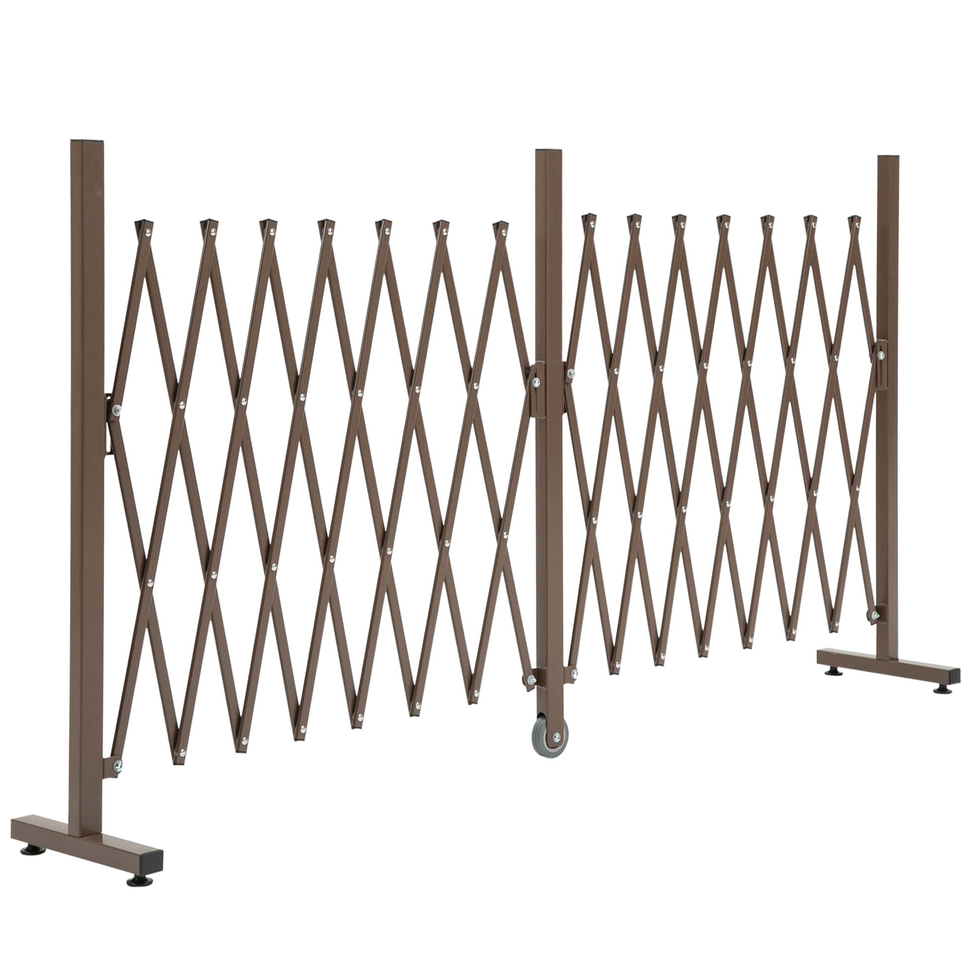 4goodz flexibel Hekwerk Uitrekbaar van 52 - 405 cm - aluminium