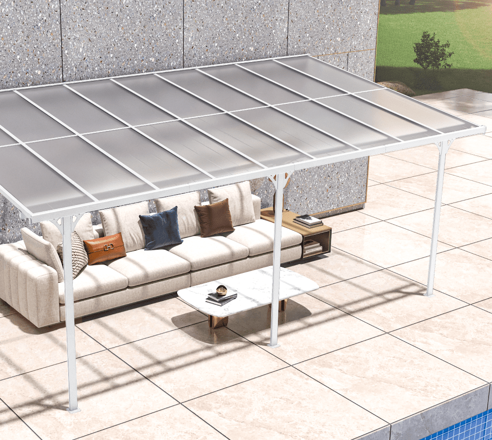 Westmann Aluminium Terrasoverkapping Bruce SI06108W - 300x556x270 cm - Wit