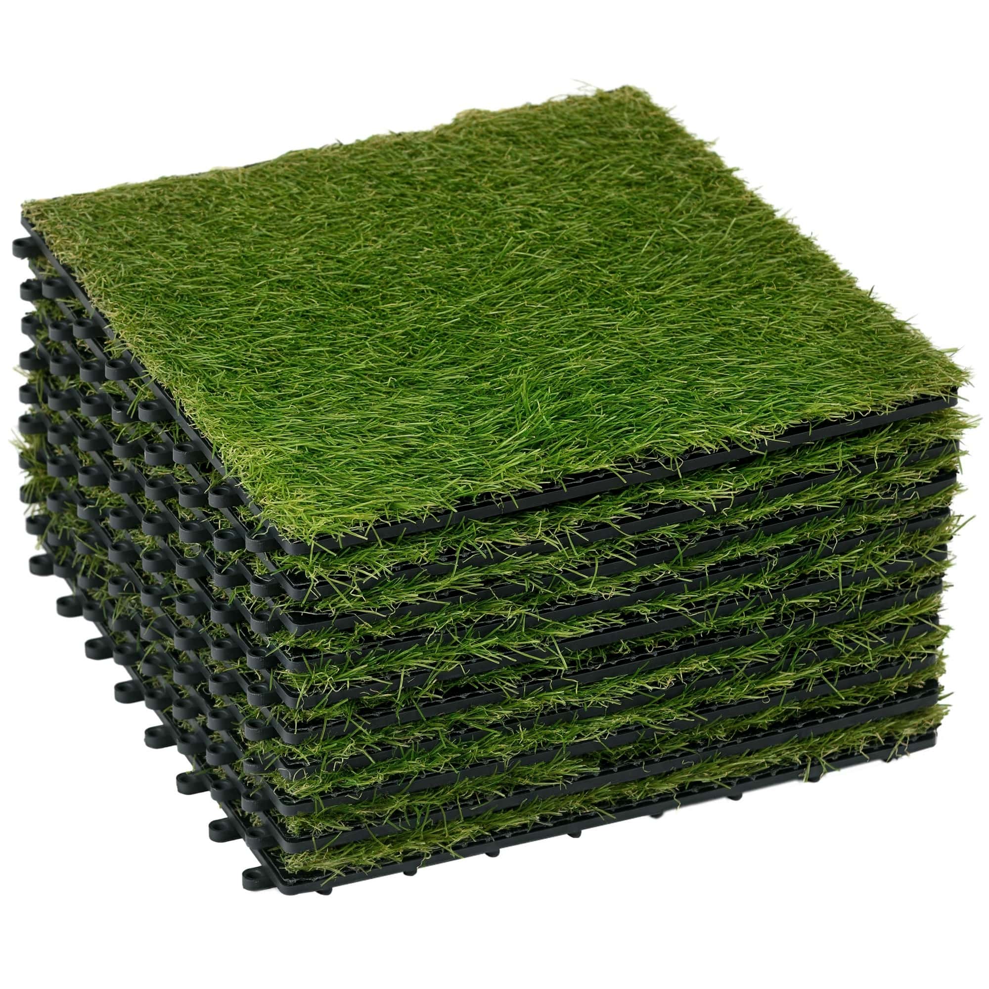 4goodz kunstgras 10st 30x30 cm dus 0,9 m2 - groen 4goodz kunstgras 10st 30x30 cm dus 0,9 m2 - groen